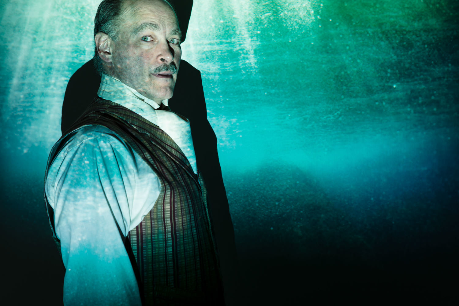 Peter Josephson as Louis deRougemont in theatre KAPOW's Shipwrecked! An Entertainment, February 22 - March 2 at the Derry Opera House. .http://www.tkapow.com/. Photo by Matthew Lomanno. 1