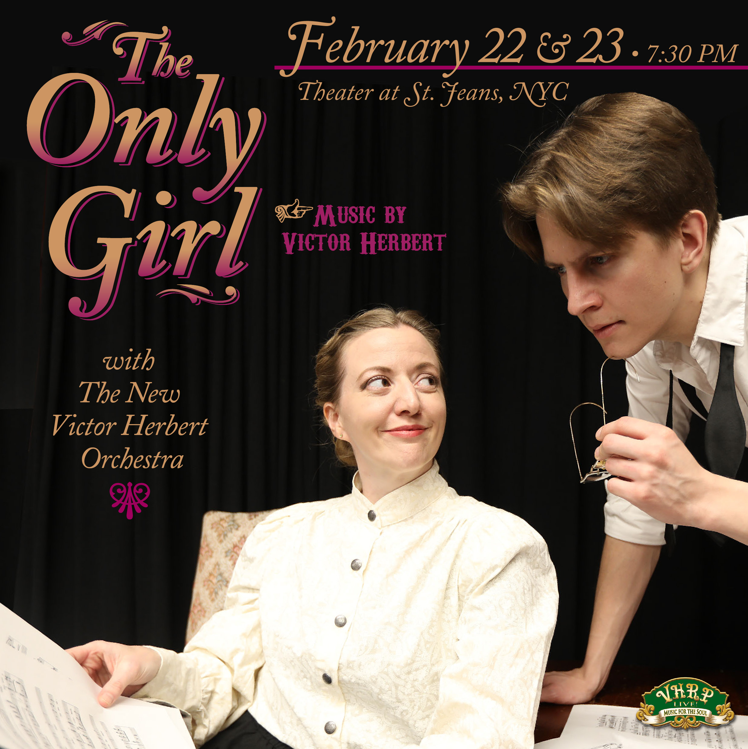 When librettist Alan Kimbrough hears a haunting melody drifting from his neighbor’s apartment, he becomes obsessed. On the hunt for a collaborator, “Kim” insists on meeting the man who wrote the composition. Delight in Ruth and Kim’s repartee as they raise eyebrows and match wits in a battle of the sexes that was ahead of its time. Will they make beautiful music together? When librettist Alan Kimbrough hears a haunting melody drifting from his neighbor’s apartment, he becomes obsessed. On the hunt for a collaborator, “Kim” insists on meeting the man who wrote the composition. Delight in Ruth and Kim’s repartee as they raise eyebrows and match wits in a battle of the sexes that was ahead of its time. Will they make beautiful music together? 
L to R: Joanie Brittingham as Ruth the composer, and Christopher Robin Sapp as Alan Kimbrough, the librettist. Photo: Karen Hudson