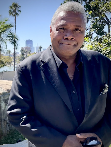 Lo, 'Tis A Gala Night!: Excaliber Shakespeare Company of Chicago and Excaliber Shakespeare Company Los Angeles Archival Project Founder Darryl Maximilian Robinson was delighted to record his new theatre video of Edgar Allan Poe's 'The Conqueror Worm' at the outdoor stage of Levitt Pavilion in MacArthur Park. Photo by Danny Belrose.