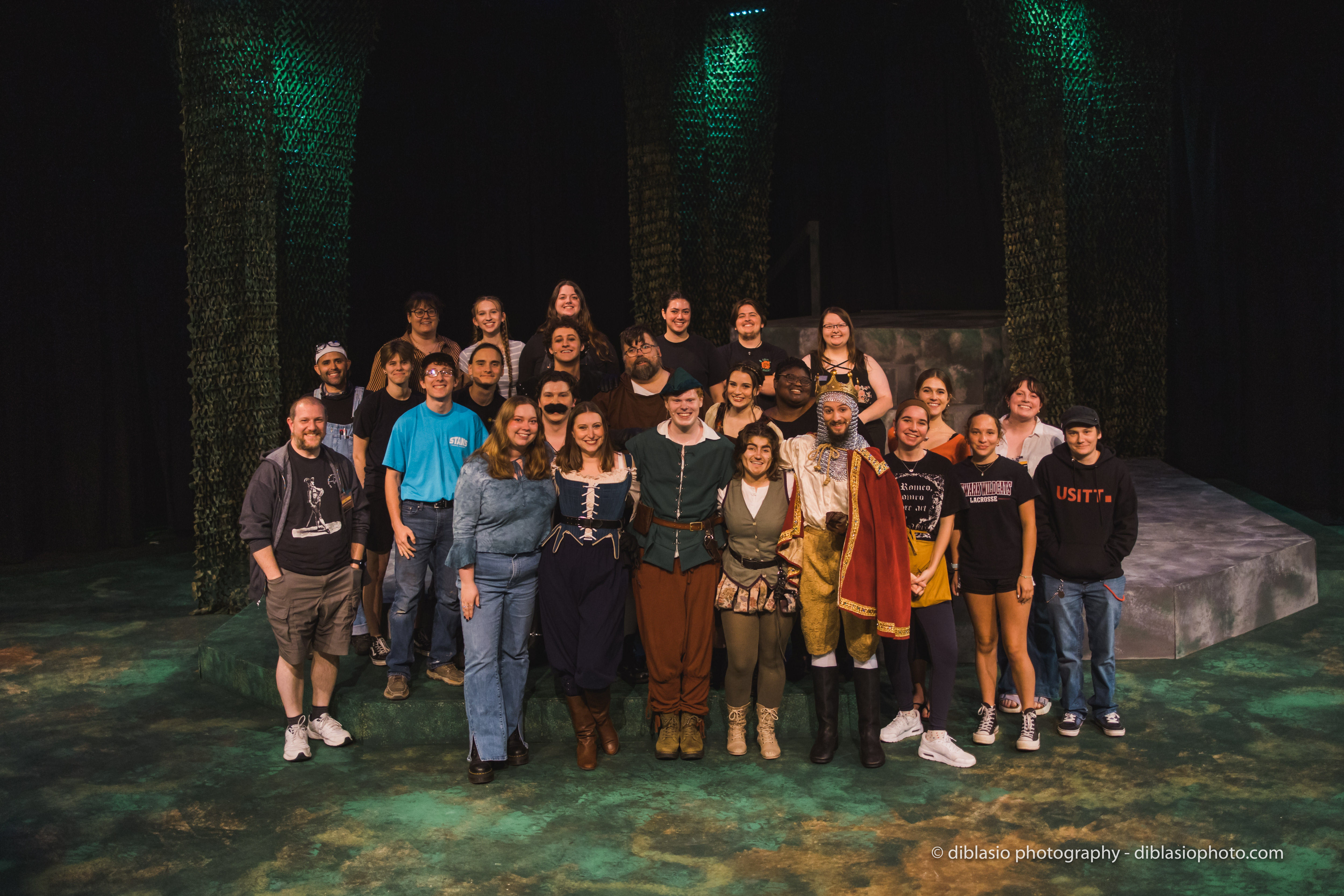 The cast and crew of Ken Ludwig''s Sherwood: The Adventures of Robin Hood