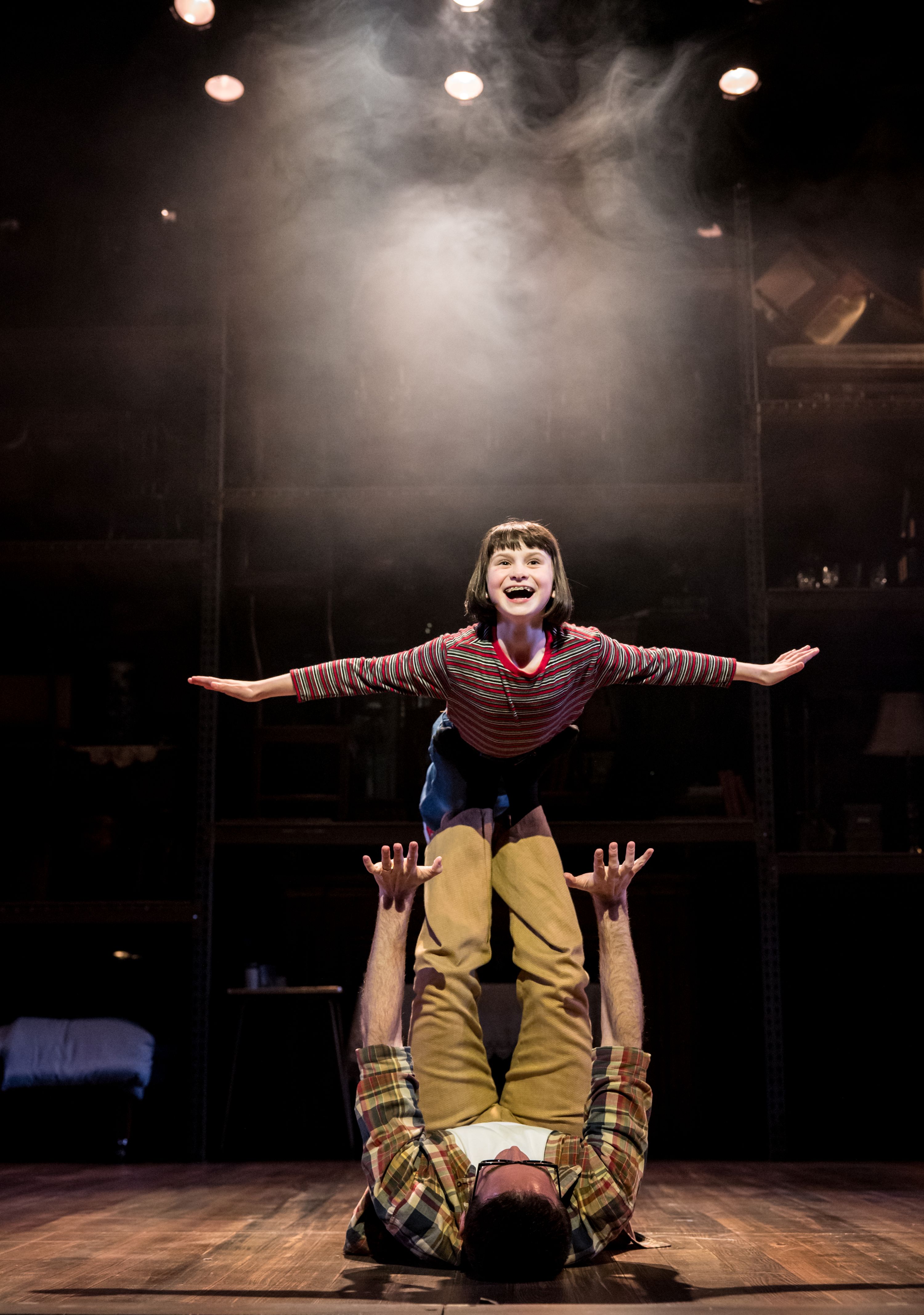 Eve Scharback (Small Alison) and Shad Hanley (Bruce). Photo: Dan Norman. Eve Scharback (Small Alison) and Shad Hanley (Bruce). Photo: Dan Norman.