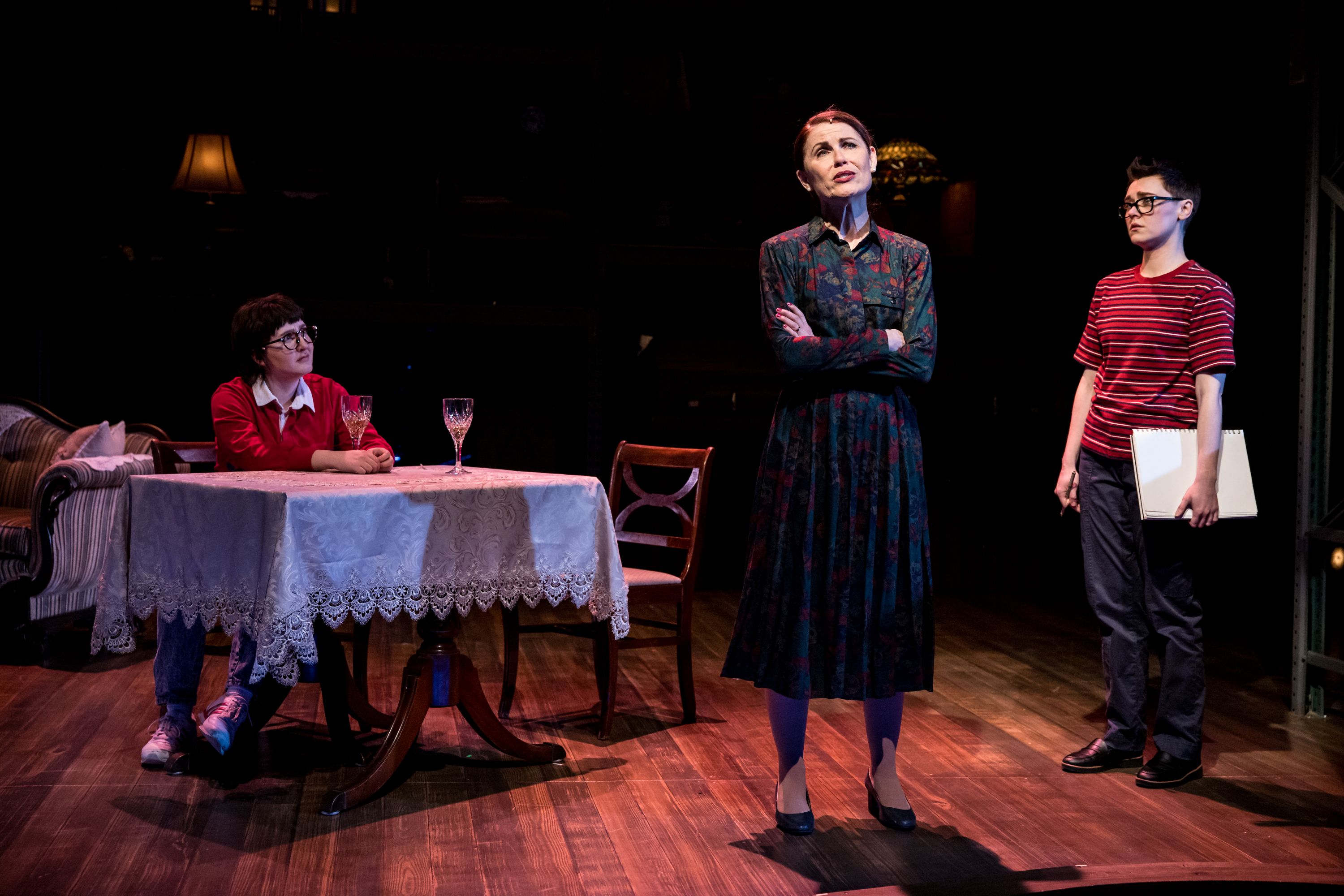 Monty Hays (Medium Alison), Ann Michels (Helen), Sara Masterson (Alison). Photo: Dan Norman. Monty Hays (Medium Alison), Ann Michels (Helen), Sara Masterson (Alison). Photo: Dan Norman.