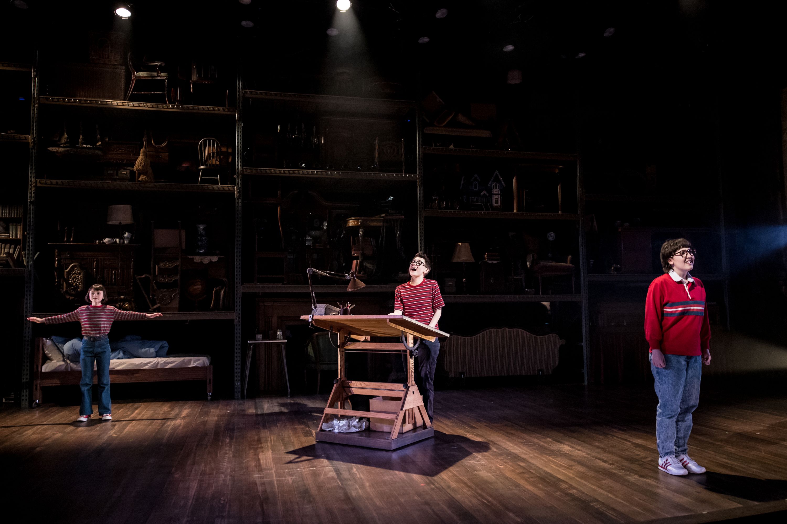 Eve Scharback (Small Alison), Sara Masterson (Alison), Monty Hays (Medium Alison). Photo: Dan Norman. Eve Scharback (Small Alison), Sara Masterson (Alison), Monty Hays (Medium Alison). Photo: Dan Norman.