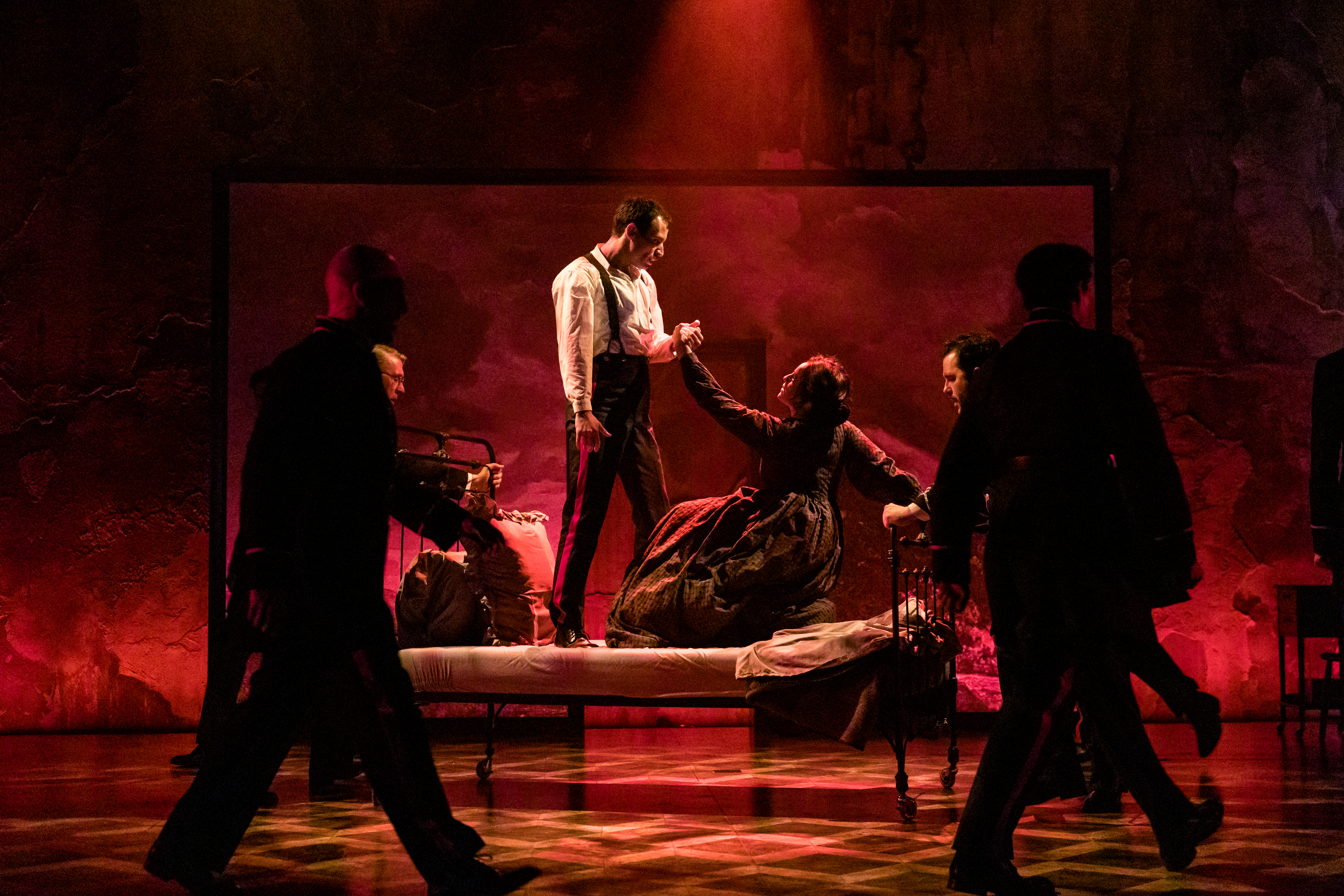 Erin Capello (Fosca), Dylan Frederick (Giorgio). Photo: Dan Norman. 