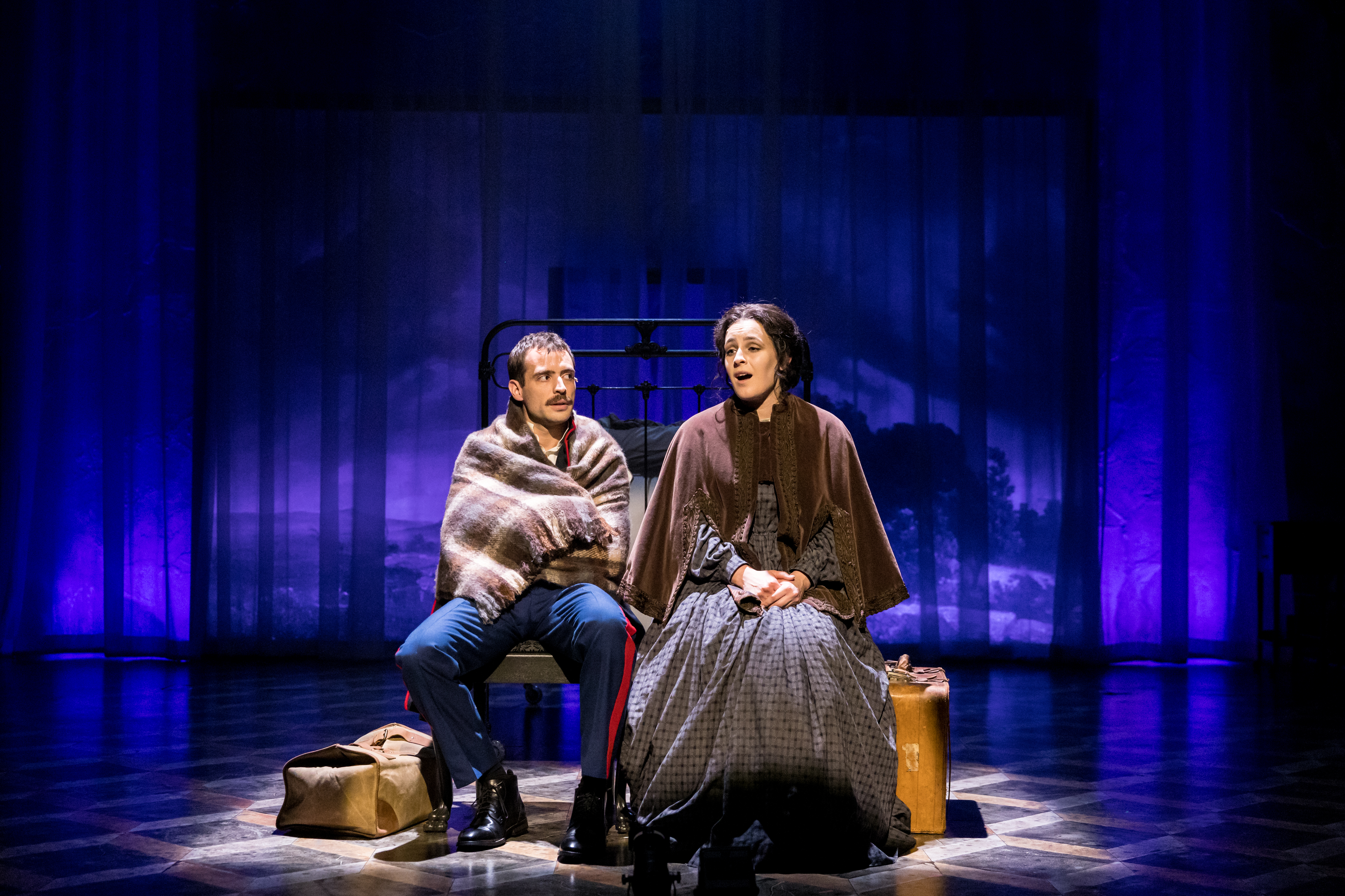 Erin Capello (Fosca), Dylan Frederick (Giorgio). Photo: Dan Norman. 