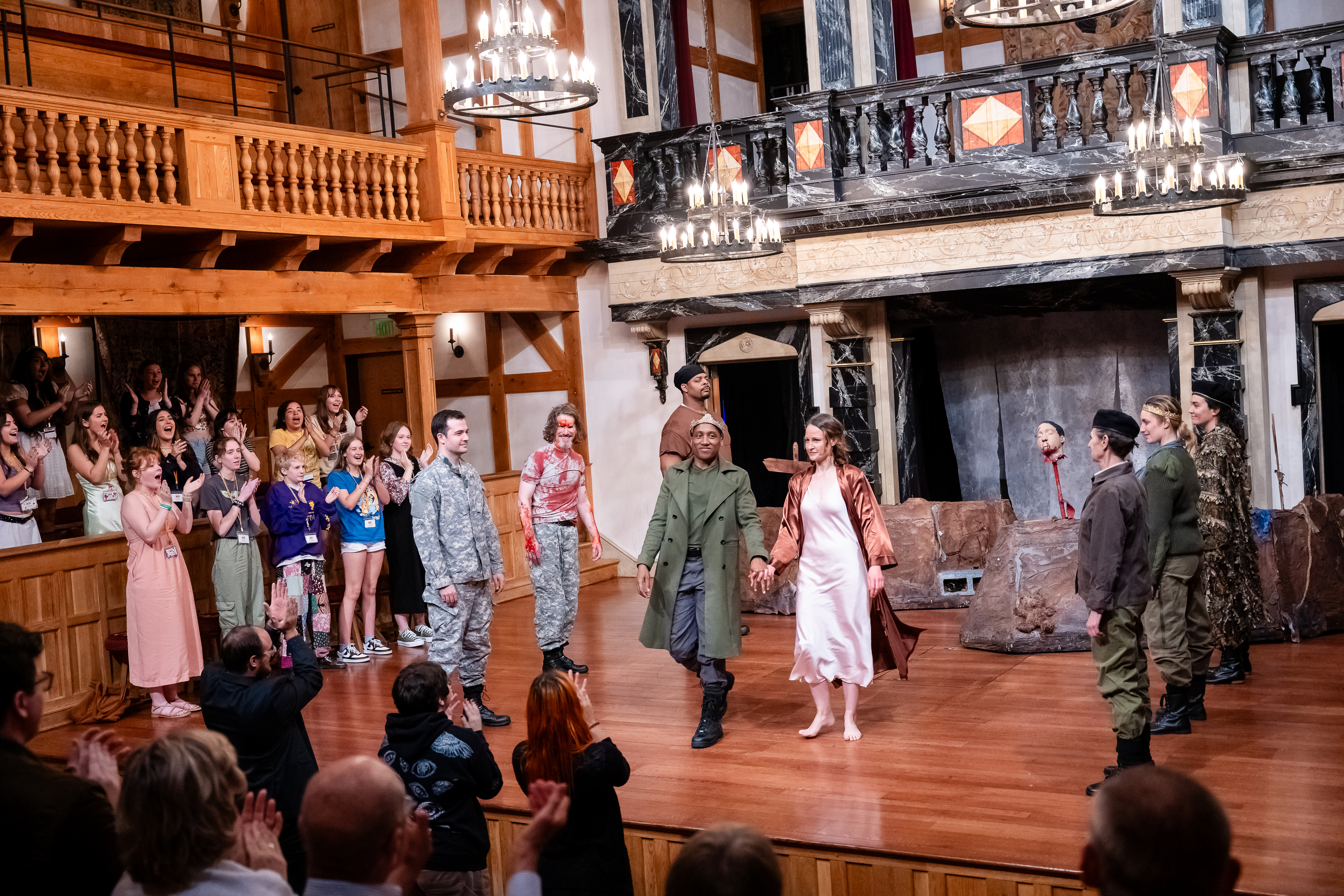 The company of MACBETH at the American Shakespeare Center (2024). Photo by October Grace Media.