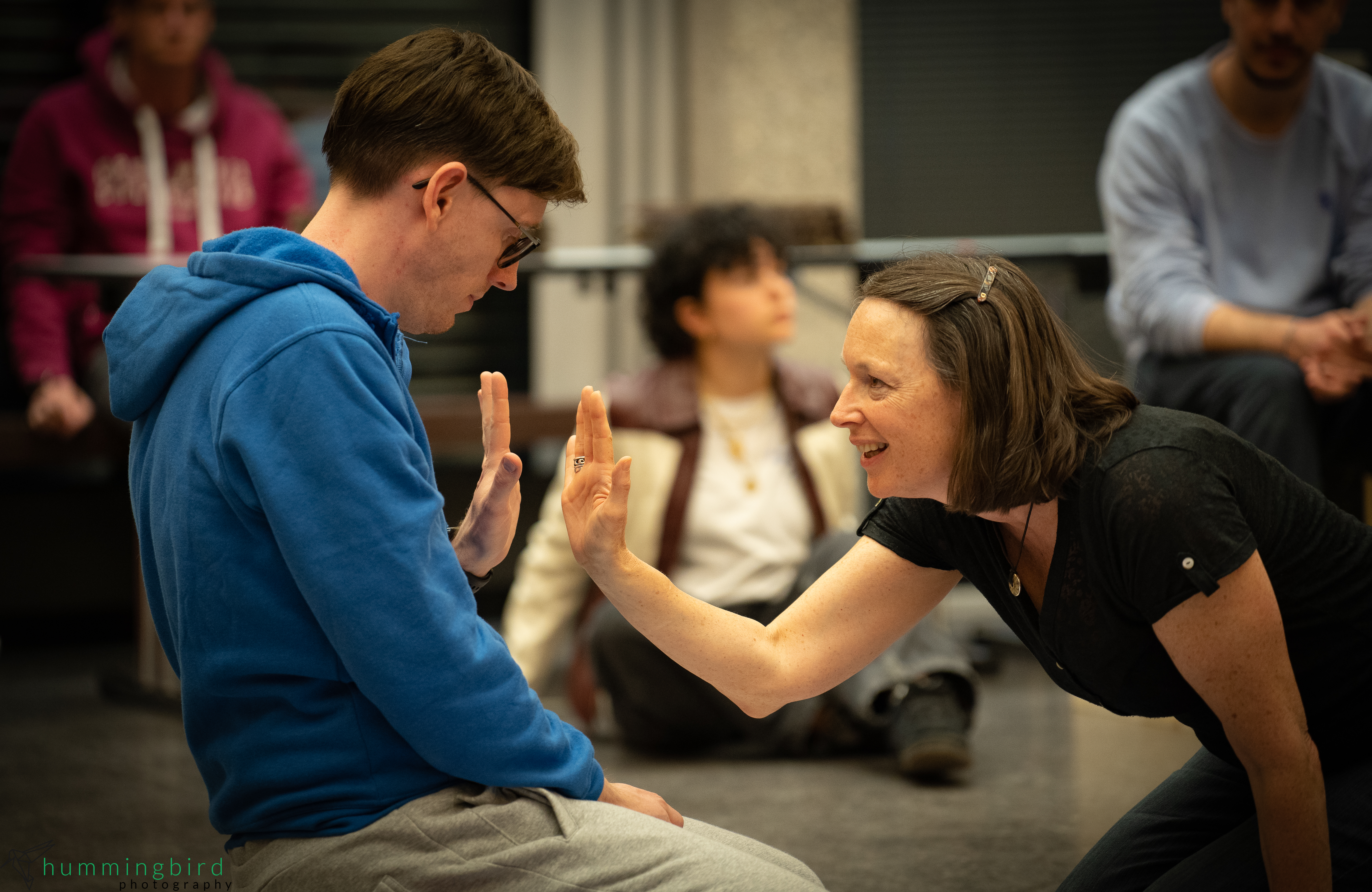 Christopher (Oli Pont) and Judy (Deborah Somers)