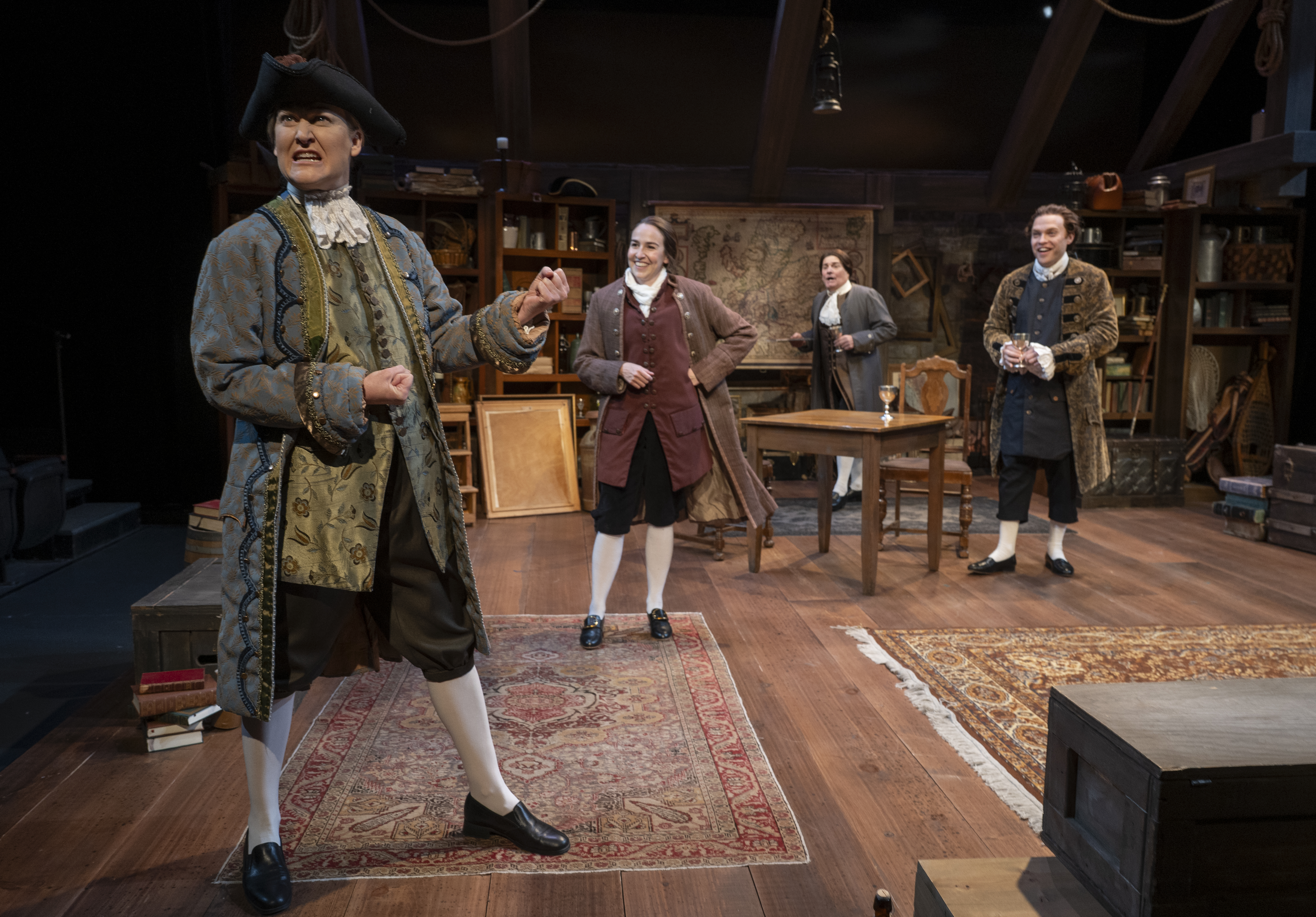 Heidi Armbruster, Sarah Zapiain, David Cecsarini, Josh Krause. Photo by Michael Brosilow. Heidi Armbruster, Sarah Zapiain, David Cecsarini, Josh Krause. Photo by Michael Brosilow.