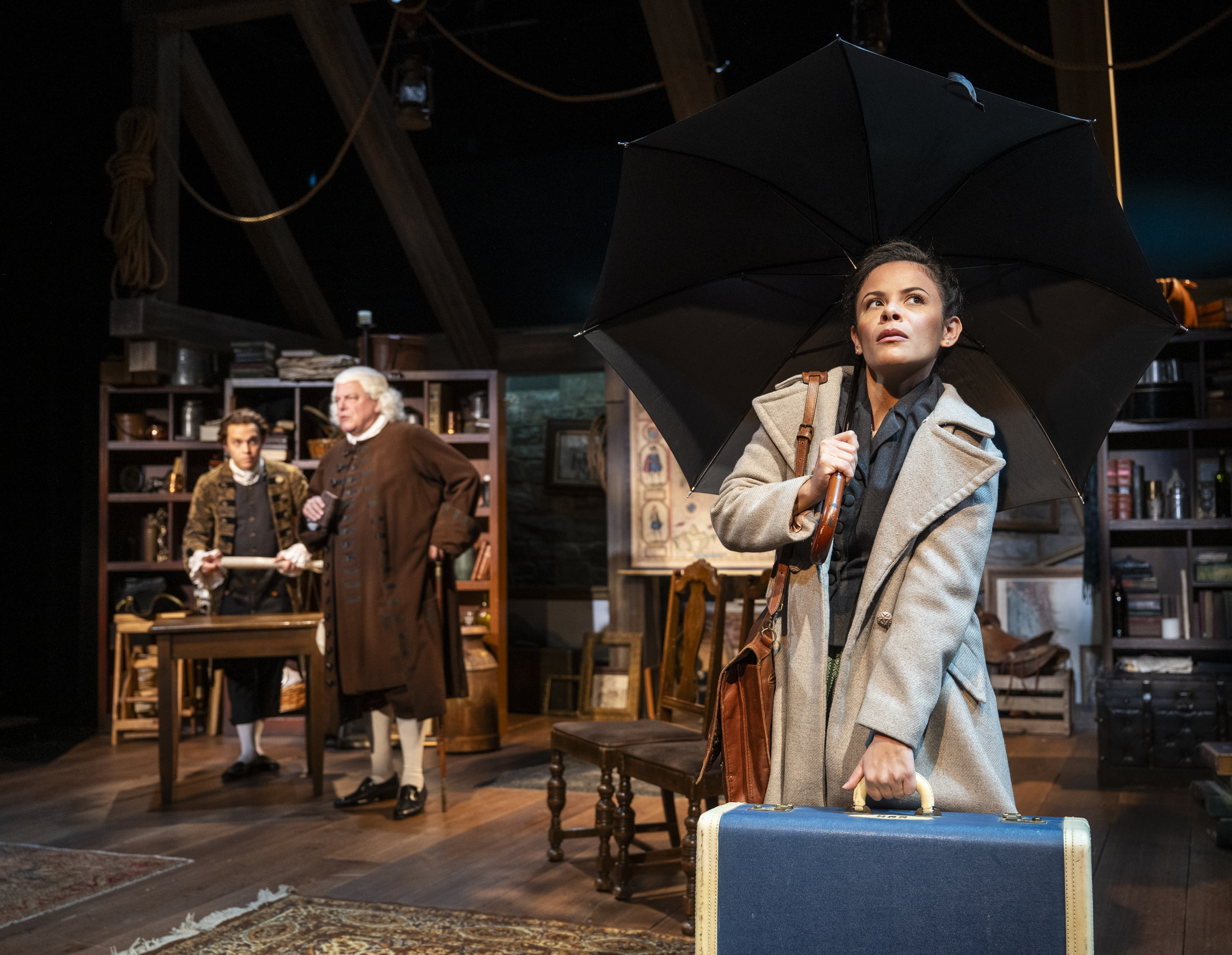 Josh Krause, Brian Mani, Madeline Calais-King. Photo by Michael Brosilow. Josh Krause, Brian Mani, Madeline Calais-King. Photo by Michael Brosilow.