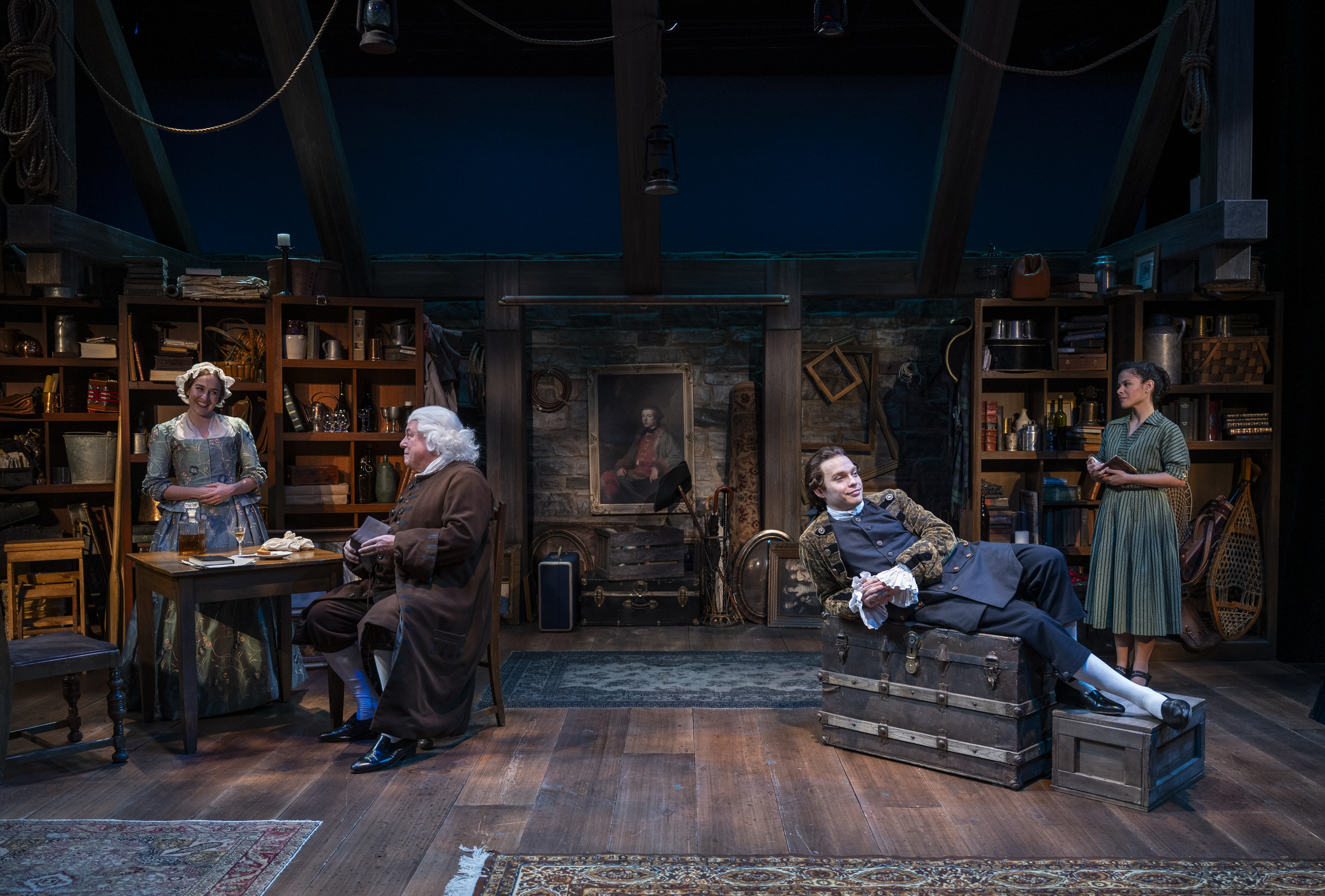 Sarah Zapiain, Brian Mani, Josh Krause, Madeline Calais-King. Photo by Michael Brosilow. Sarah Zapiain, Brian Mani, Josh Krause, Madeline Calais-King. Photo by Michael Brosilow.