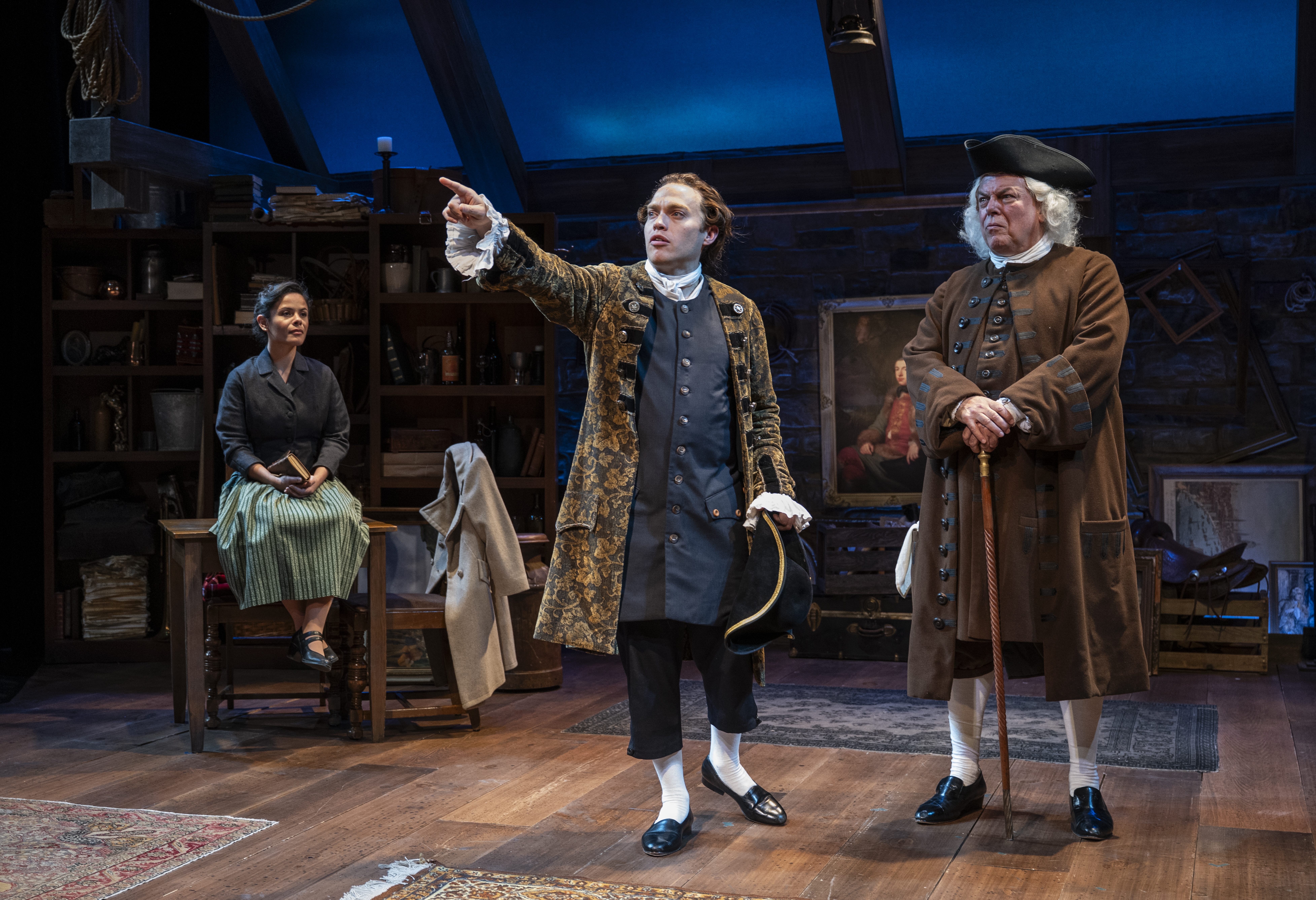 Madeline Calais-King, Josh Krause, Brian Mani. Photo by Michael Brosilow. Madeline Calais-King, Josh Krause, Brian Mani. Photo by Michael Brosilow.