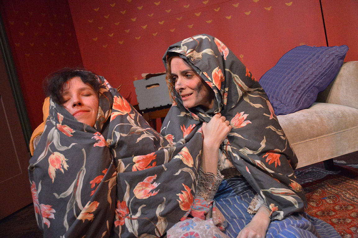 L to R: Jessica Neptune and Amanda Webb in Hat Box at The Garage Theatre Photo: Diana Kaufmann
