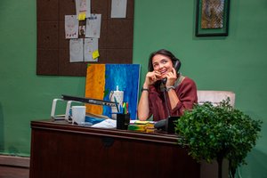 Bekah Martinez stars in The Call List, the The Garage Theatre''s first one-woman show Photo Credit: Diana Kaufmann Bekah Martinez stars in The Call List, the The Garage Theatre''s first one-woman show Photo Credit: Diana Kaufmann