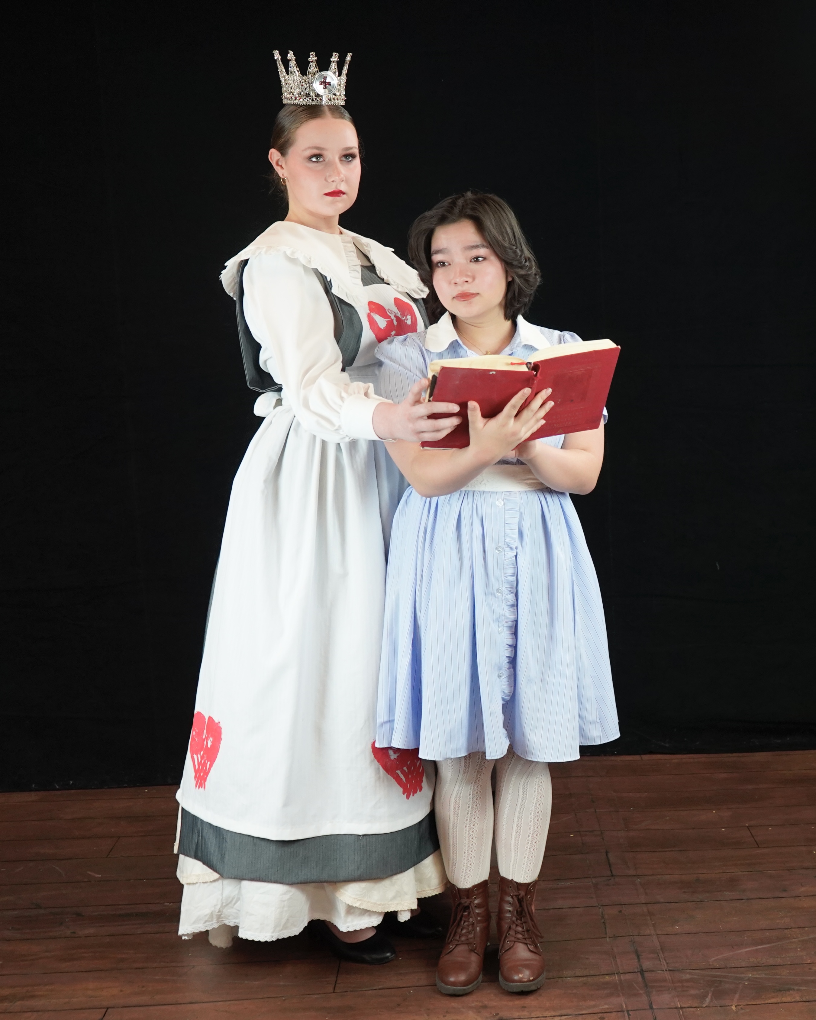 QUEEN of HEARTS and ALICE - Brenna Comastro and Molly Jung - Metropolitan Performing Arts presents ALICE BY HEART the Musical QUEEN of HEARTS and ALICE - Brenna Comastro and Molly Jung - Metropolitan Performing Arts presents ALICE BY HEART the Musical