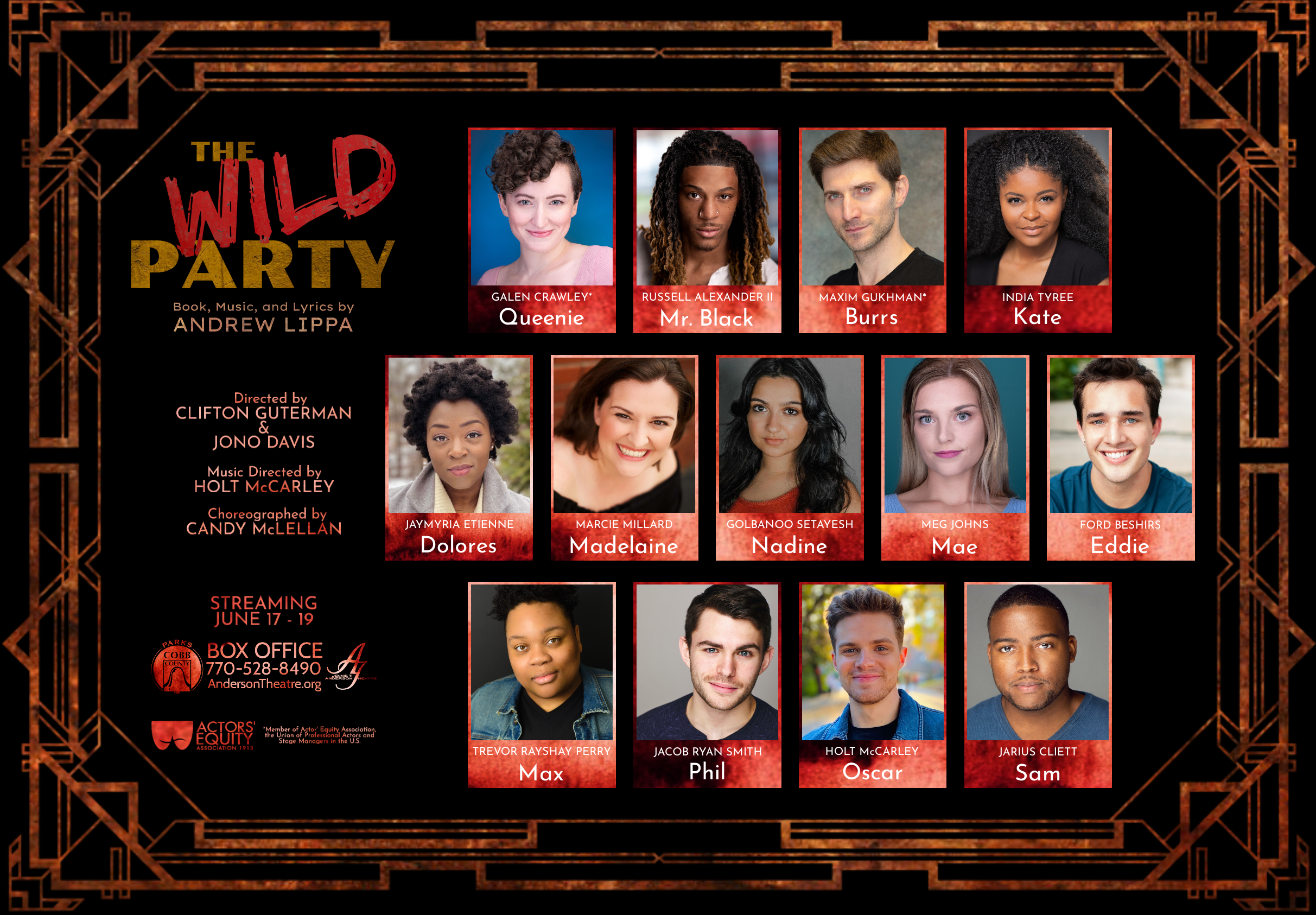 The cast of THE WILD PARTY