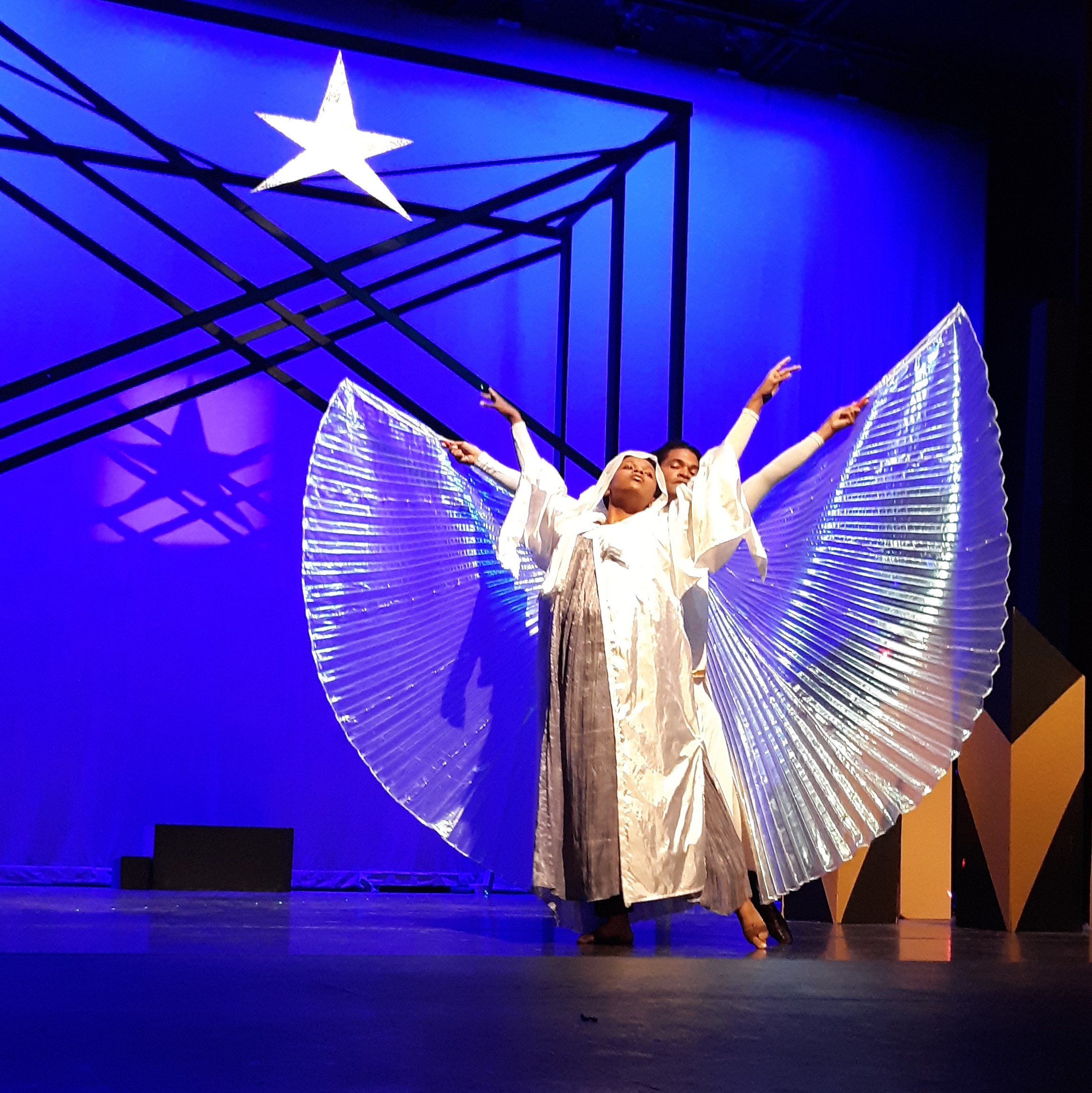 Mary (Dylan Clark) and the Arch Angel (Cirron Greenidge)