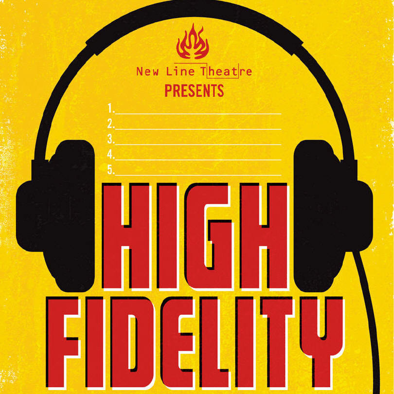Poster for New Line Theatre's 2012 production of HIGH FIDELITY, designed by Matt Reedy.