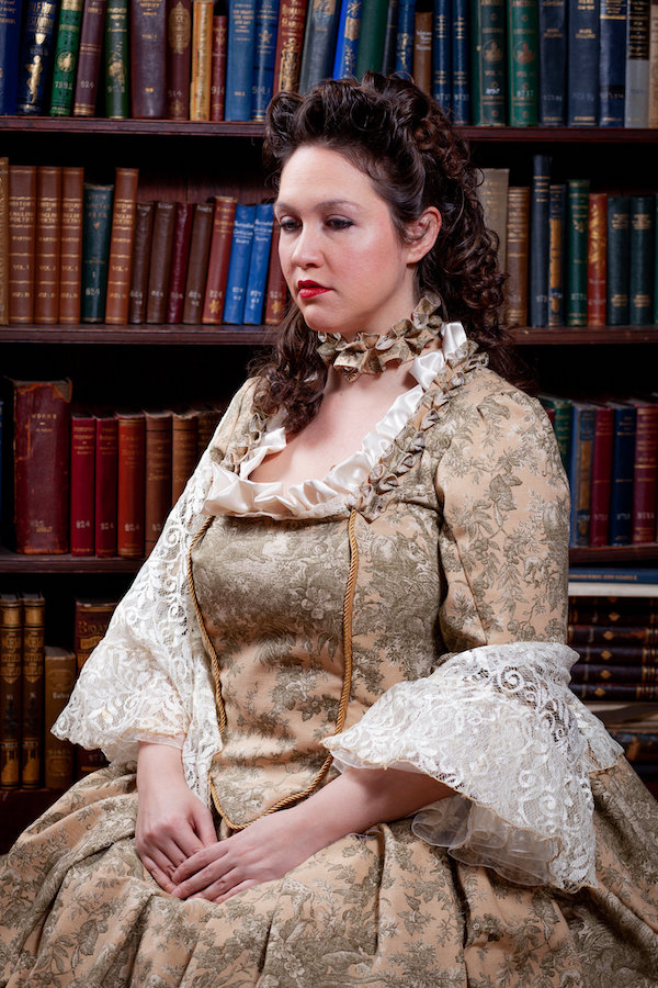 PattiLou Davis plays Lady Marguerite Blakeney in the upcoming Norton Singers production of The Scarlet Pimpernel. Photo by Andrew Coutermarsh, costume by Kathryn Ridder. The show opens in June. For ticket information, visit www.nortonsingers.com. 