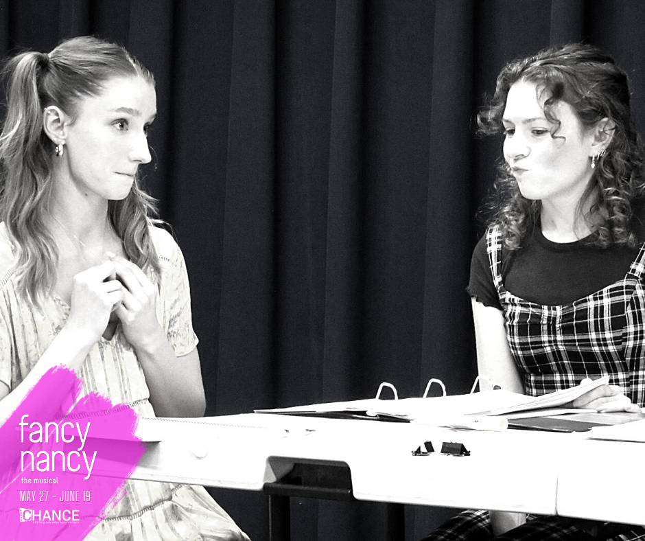 Alyssa Corella and Emily Abeles at their first readthru of 