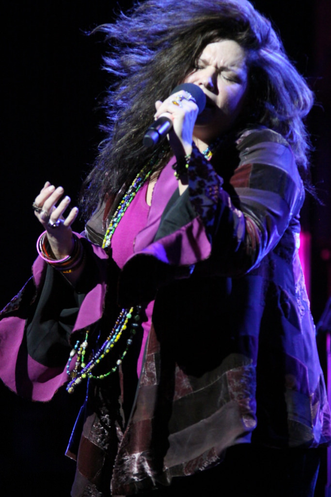 Mary Bridget Davies as Janis Joplin in the Cleveland Play House production of One Night with Janis Joplin written and directed by Randy Johnson, which comes to Arena Stage at the Mead Center for American Theater September 28-November 4, 2012. Photo by Janet Macoska.