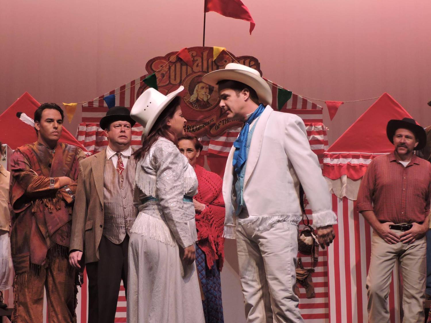 Jordana Forrest as Annie Oakley and James Skiba as Frank Butler in the Curtain Call Playhouse production of Annie Get Your Gun. https://www.facebook.com/events/400787620075871/?ref_dashboard_filter=upcoming 1