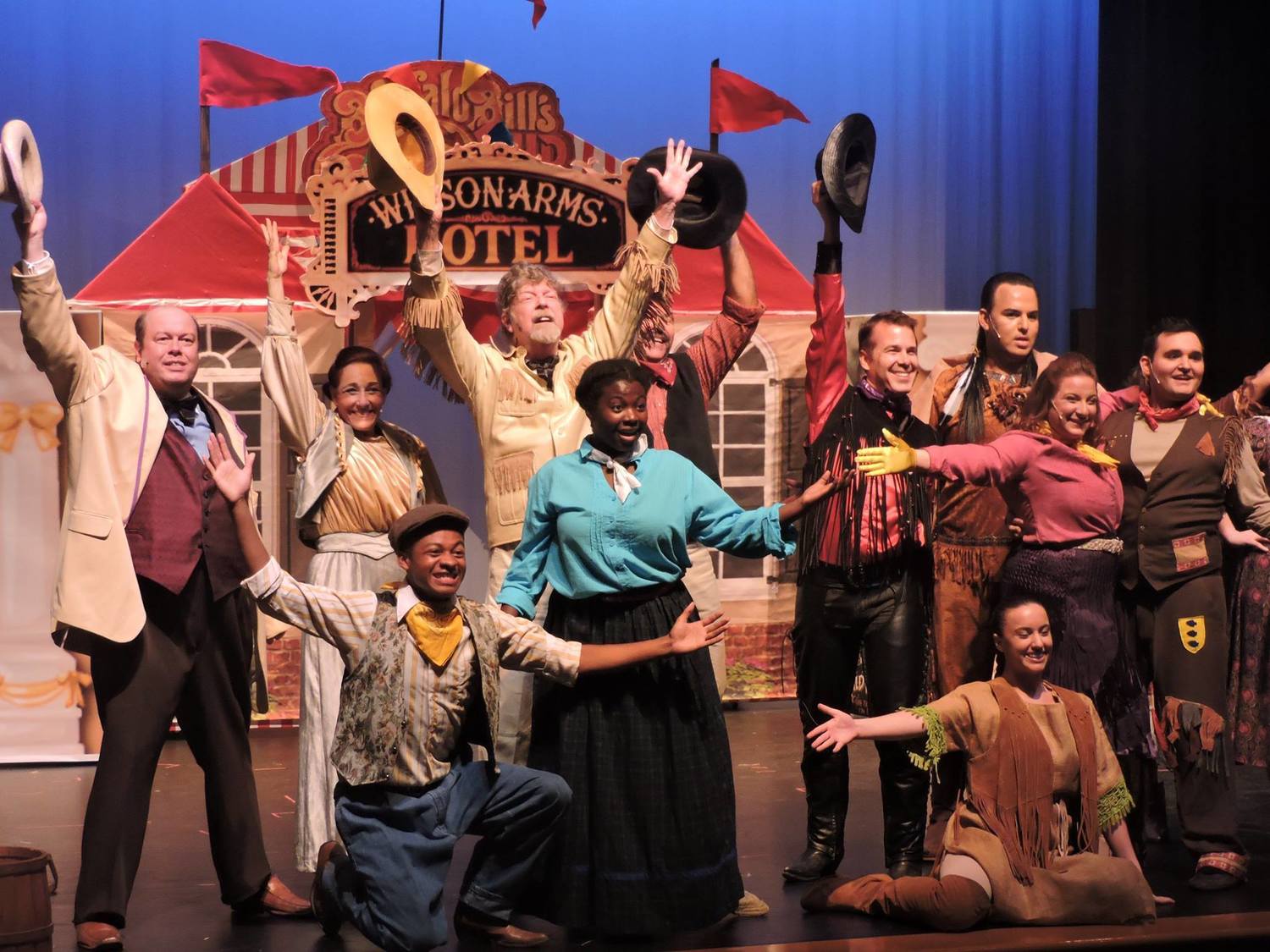 The cast of the Curtain Call Playhouse production of Annie Get Your Gun. http://www.geoffreybshort.com/events.html