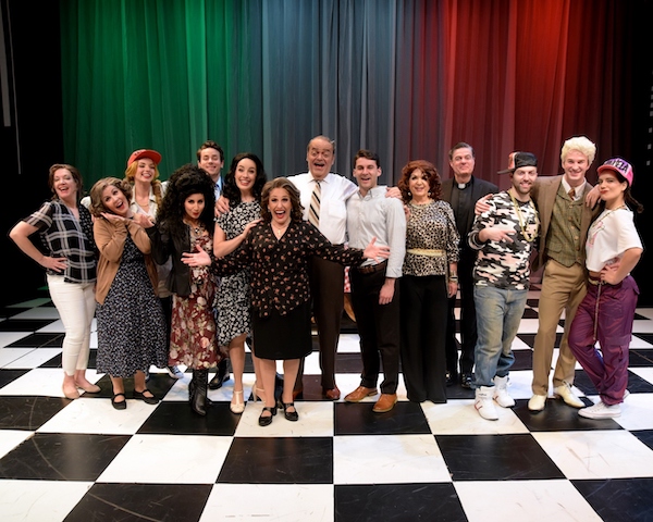 THE CAST OF MAMBO ITALIANO at Westchester Broadway Theatre.