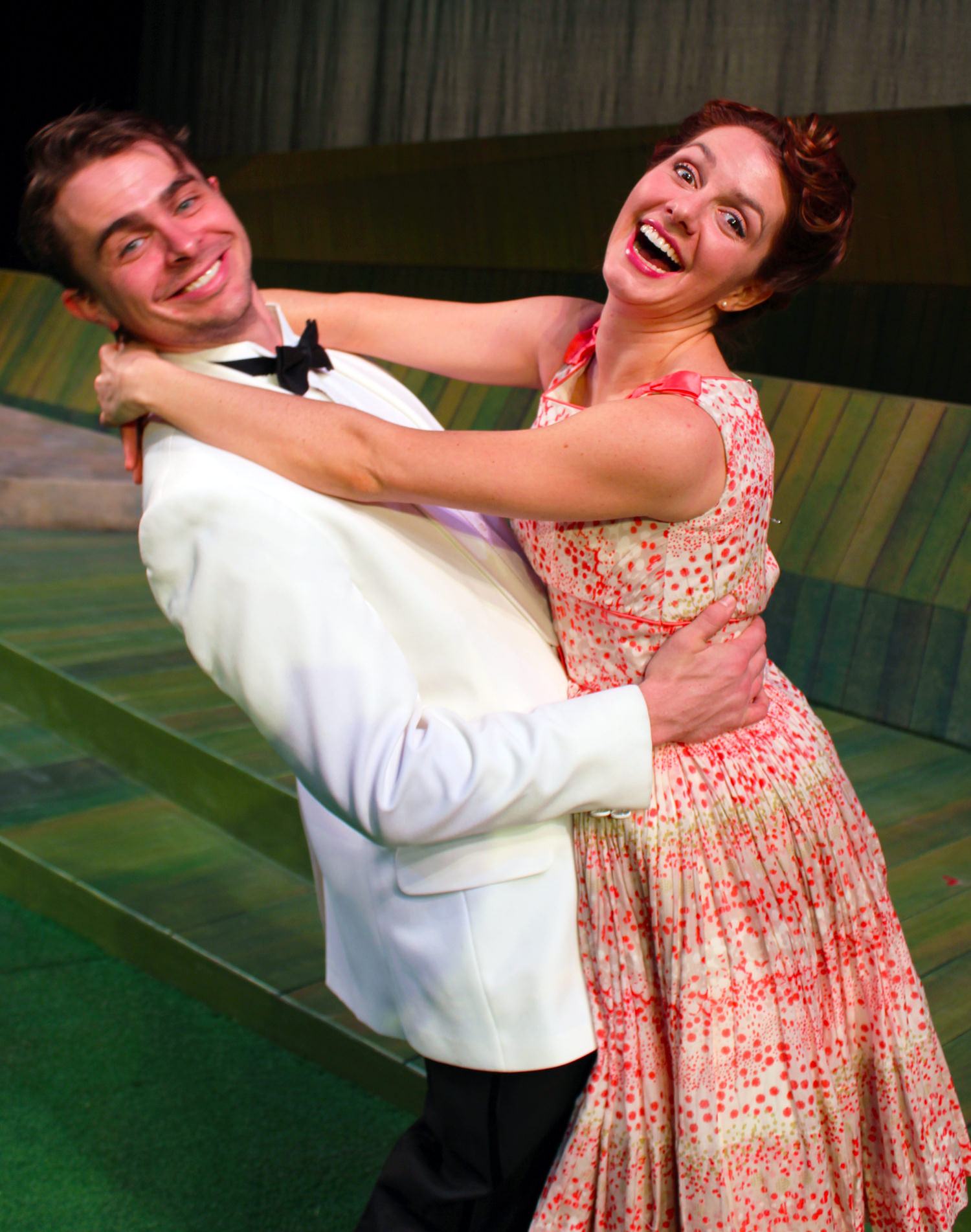 James Jelkin (Benedick) and Sarah Wintermeyer (Beatrice) star in William Shakespeare's Much Ado About Nothing, February 27-March 9 in the Nafe Katter Theatre at Connecticut Repertory Theatre, Storrs, CT. 