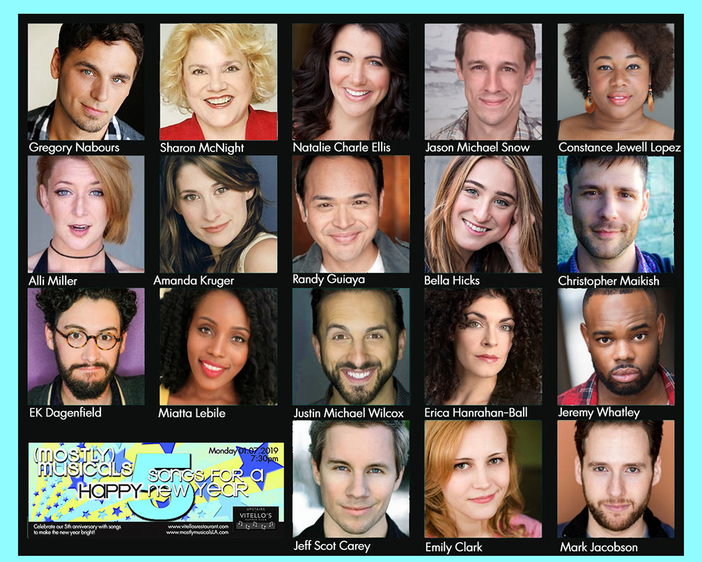 The cast of (mostly)musicals: songsforaHAPPYnewyear 5! 1