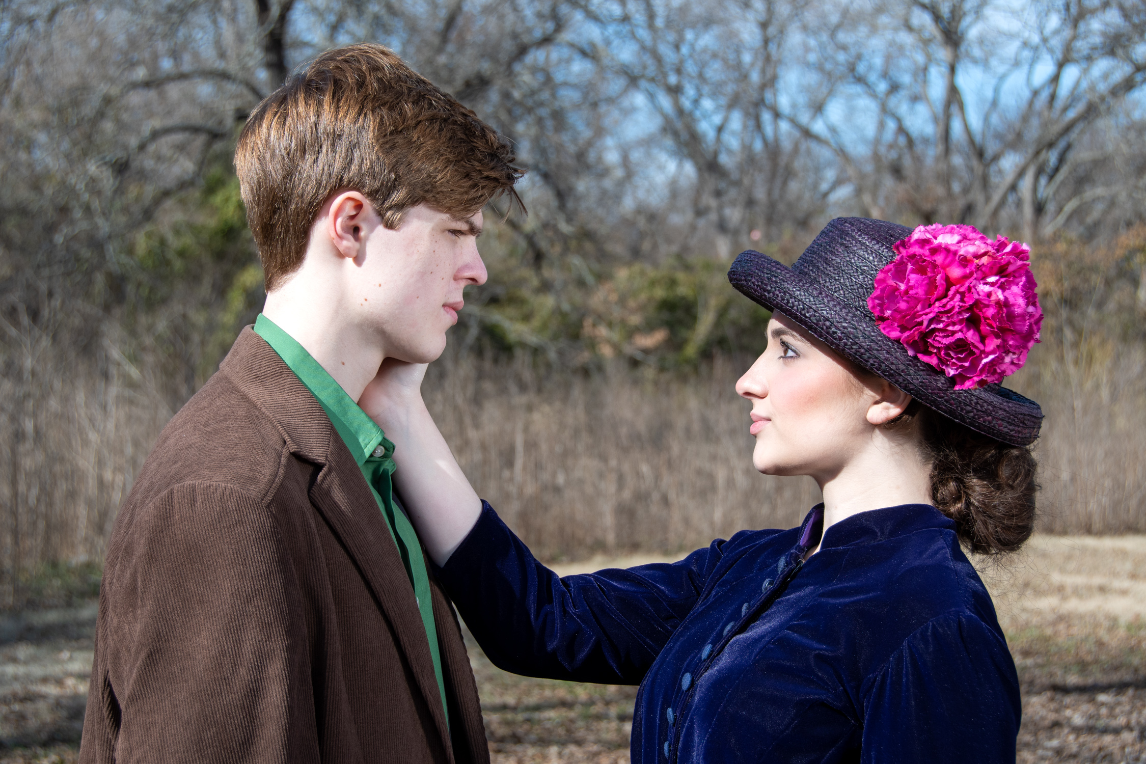 Jake Newton and Brennan Barnes in Sunday in the Park with George. Photograph by Jason Johnson-Spinos.