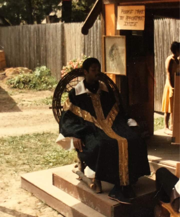 His Eminence In Repose: Darryl Maximilian Robinson as Tomas de Torquemada, The Grand Inquisitor of Spain was a Principal Suspect in Murder, They Quoth, The Grand Scenario of the 1986 KRF.