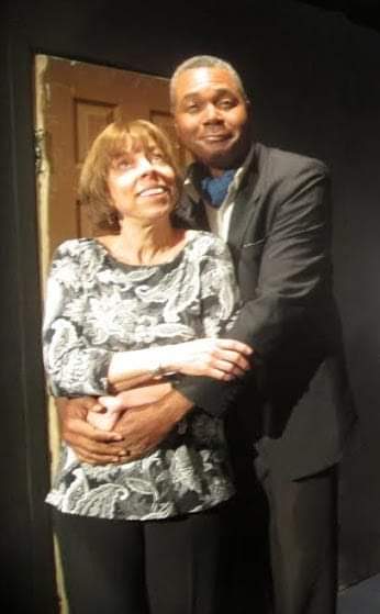 Improvising Romance: Elate Best Supporting Actress Award Nominee Casey Krubiner as Winnifred and Elate Best Actor Award Nominee Darryl Maximilian Robinson as Ernest in the Tad Mosel one-act Impromptu.