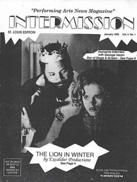 A King And His Heir: Darryl Maximilian Robinson as King Henry II and Philip Watt as Prince John appeared in a 1992-1993 St. Louis multiracial cast of The Lion In Winter by James Goldman.