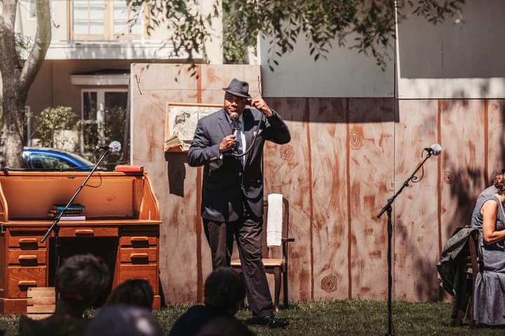 He Is Going To Examine Williams In 15 Minutes: Darryl Maximilian Robinson as Chicago Tribune Newspaper Reporter Roy V. Bensinger in The CCPT revival of THE FRONT PAGE.