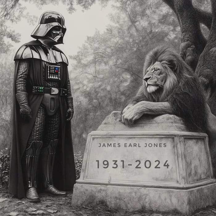 Memoriam: The Voice of the late, great James Earl Jones is known to millions of film fans around the world as such iconic characters as Lord Darth Vader in Star Wars and King Mufasa in The Lion King.