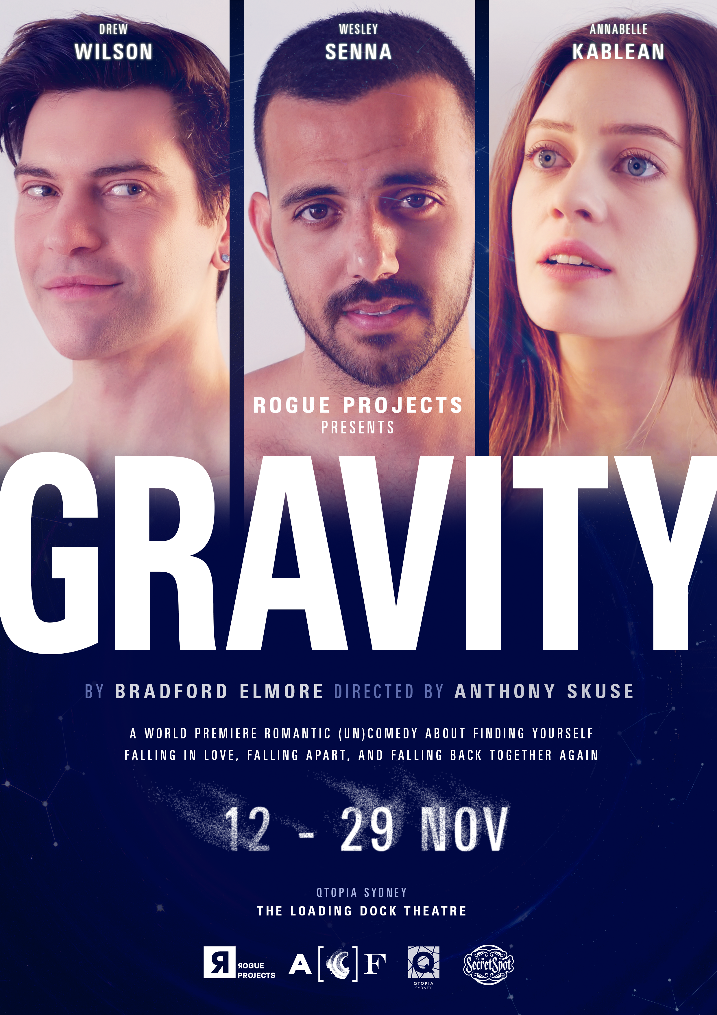 Official poster for Gravity at QTOPIA Sydney Official poster for Gravity at QTOPIA Sydney