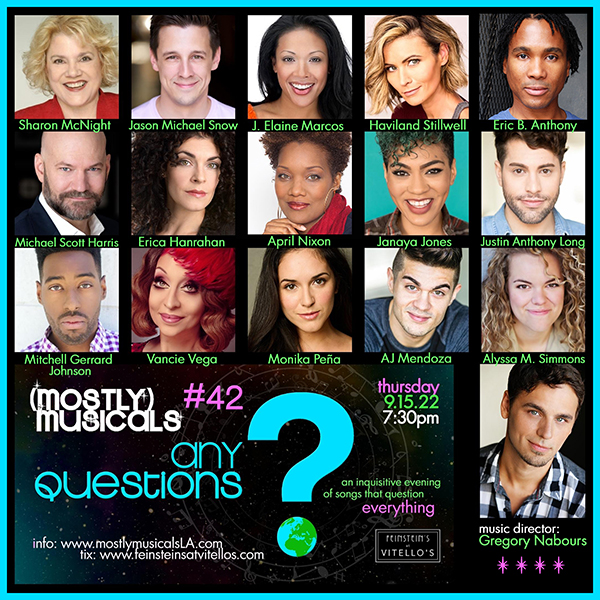 the cast of (mostly)musicals 42: ANY QUESTIONS