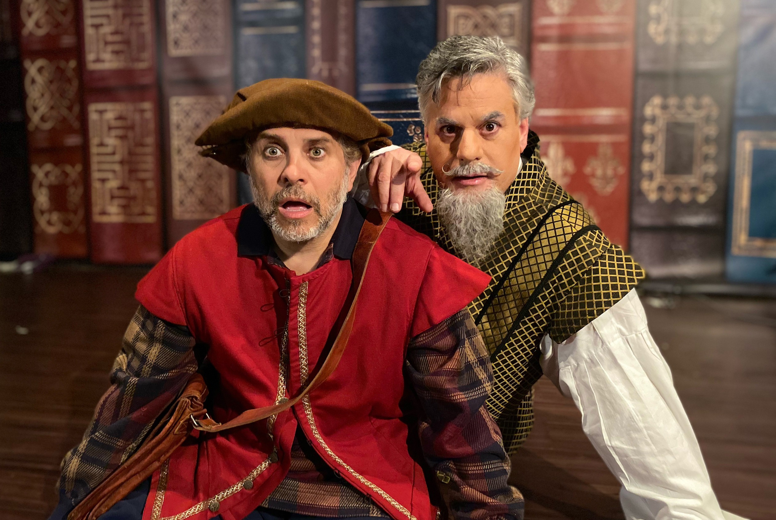 Jeff LaGreca and Stephen Guggenheim as Sancho Panza and Don Quixote