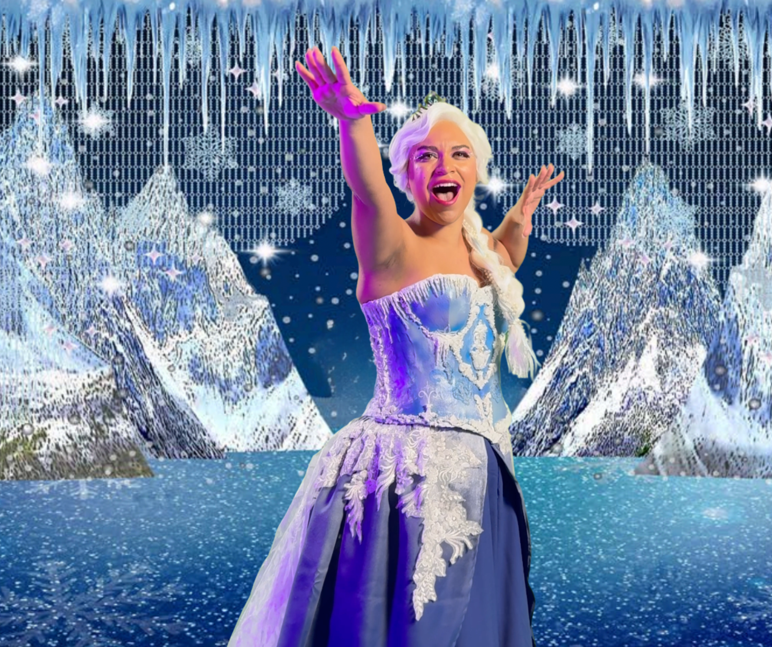 Vanessa Dominguez as Elsa in The Encore''s production of Disney''s FROZEN. Vanessa Dominguez as Elsa in The Encore''s production of Disney''s FROZEN.