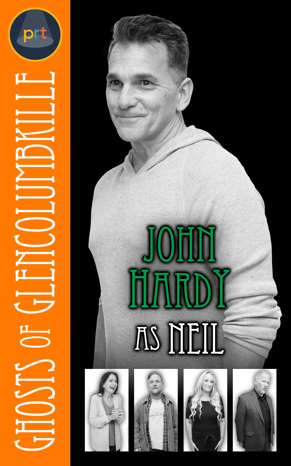 John Hardy as Neil, Still retains the boyish good looks that made him an object of desire when young. His temper could tear them all apart.