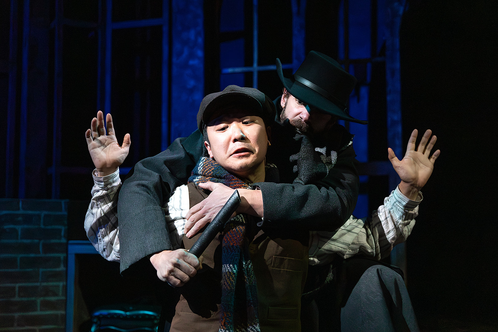 Sam Im and Brendan D. Hickey. Photo credit Lore Photography @lorephotographyventura at Rubicon Theatre Company, Ventura, CA.