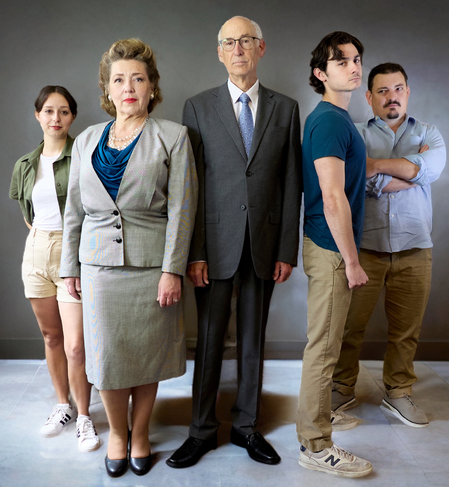 The cast from left: Emma Wallach (Noa, Rabin?s granddaughter; Inbal, assistant to the Prime Minister; and Shalhevet, fellow law student and Yigal?s one-time love interest); Nicole Halmos (Leah, Rabin? The cast from left: Emma Wallach (Noa, Rabin?s granddaughter; Inbal, assistant to the Prime Minister; and Shalhevet, fellow law student and Yigal?s one-time love interest); Nicole Halmos (Leah, Rabin?