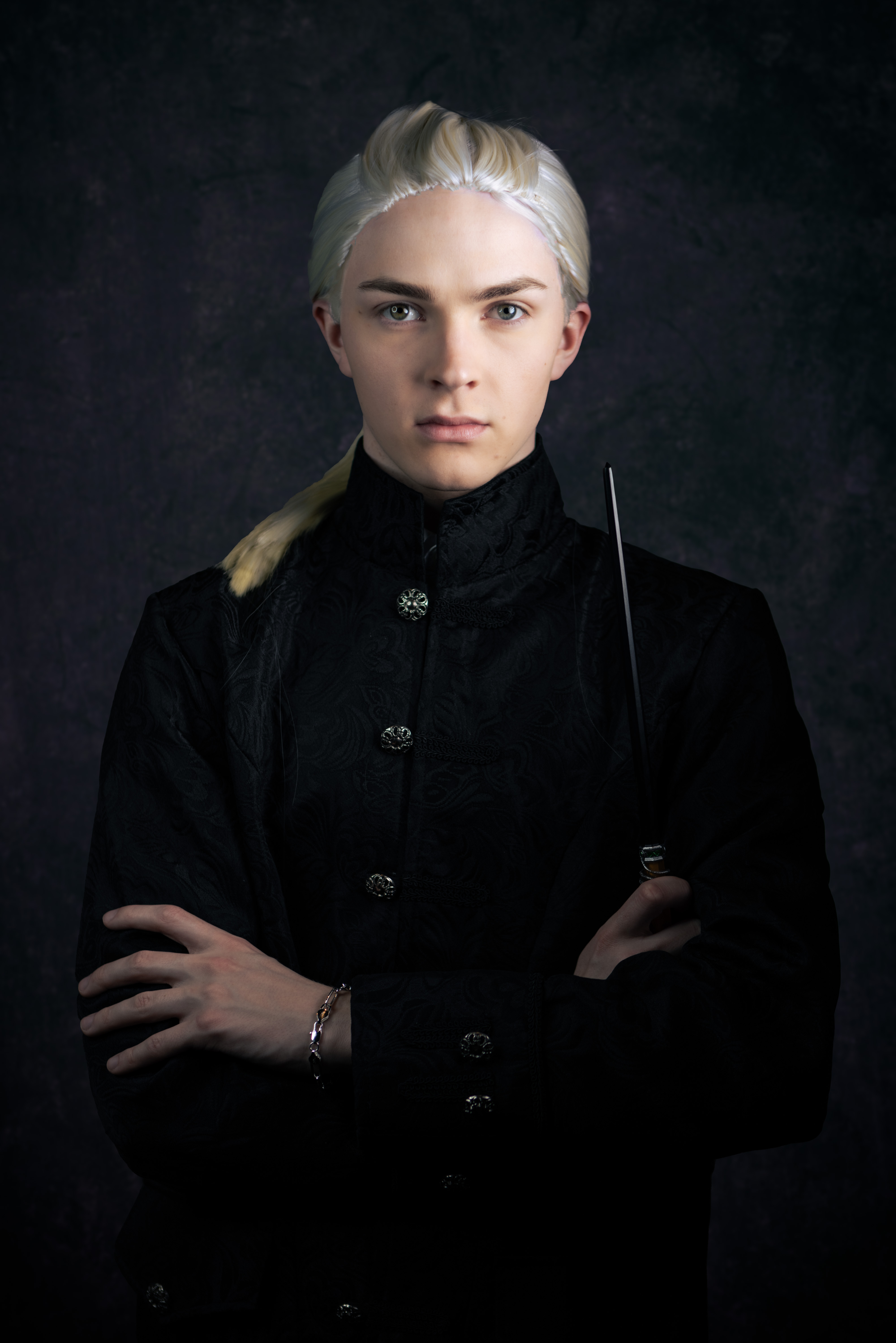 Tyler Stover as Draco Malfoy.