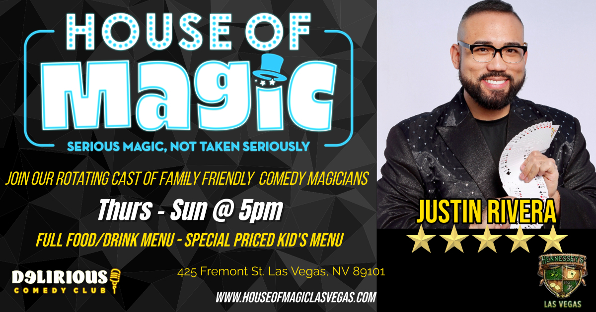 Justin Rivera brings his comedy & magic skills to House Of Magic Las Vegas