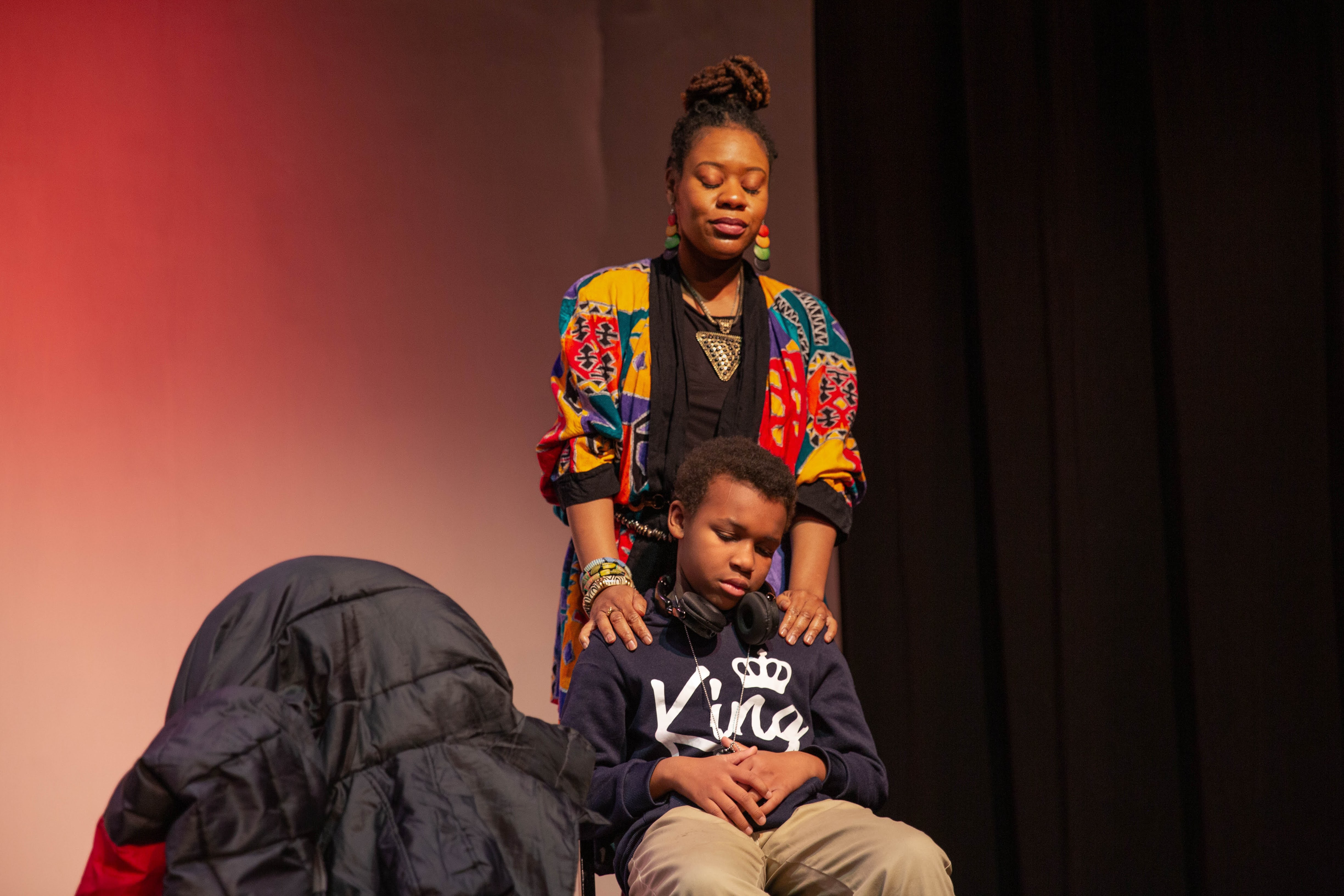 Toya M. Nelson & Elijah McAdoo as Young Nina & Troy Photo Credit: Amanda Sulker-Hall