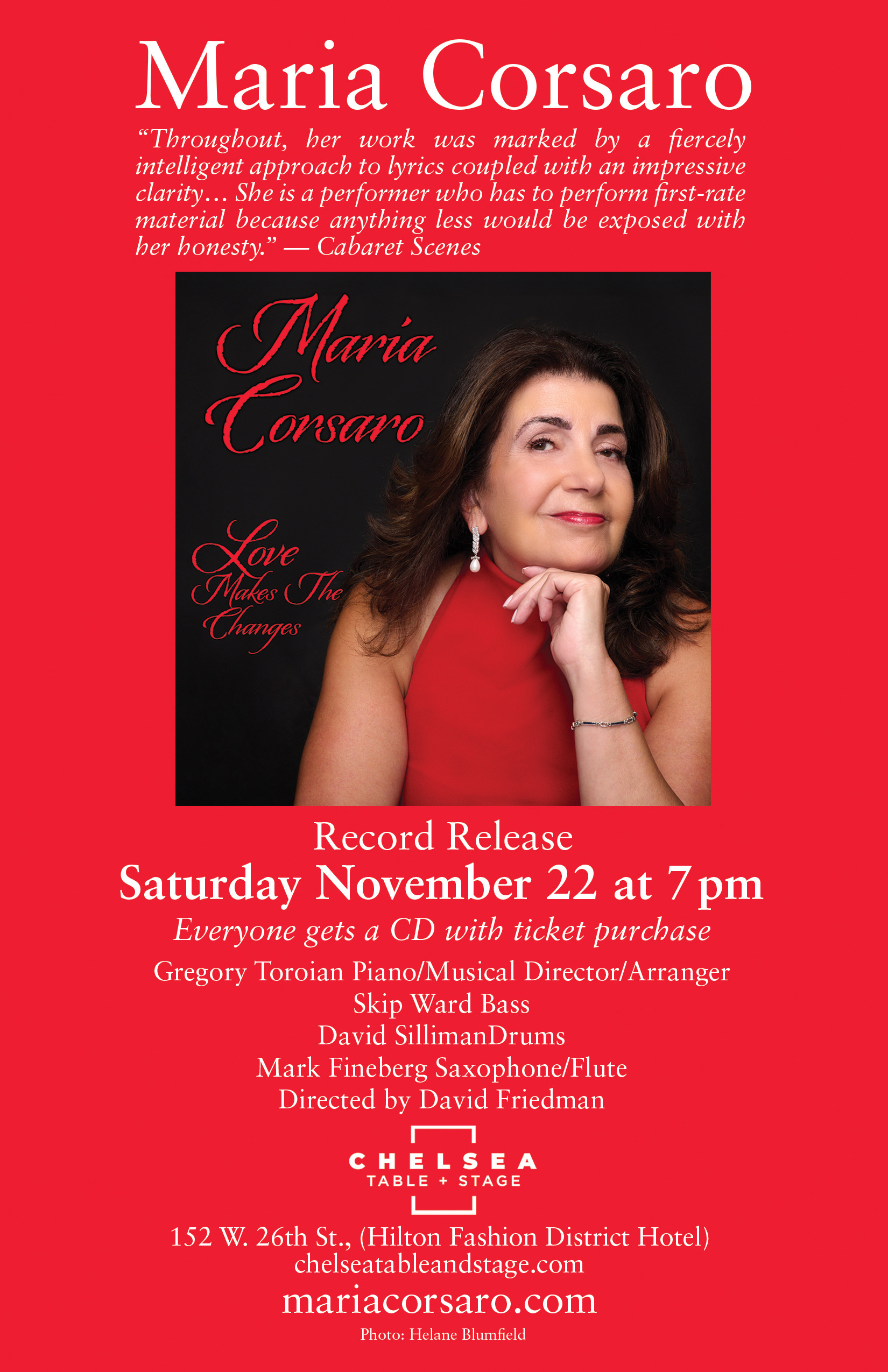 Maria Corsaro. Photo by Helane Blumfield