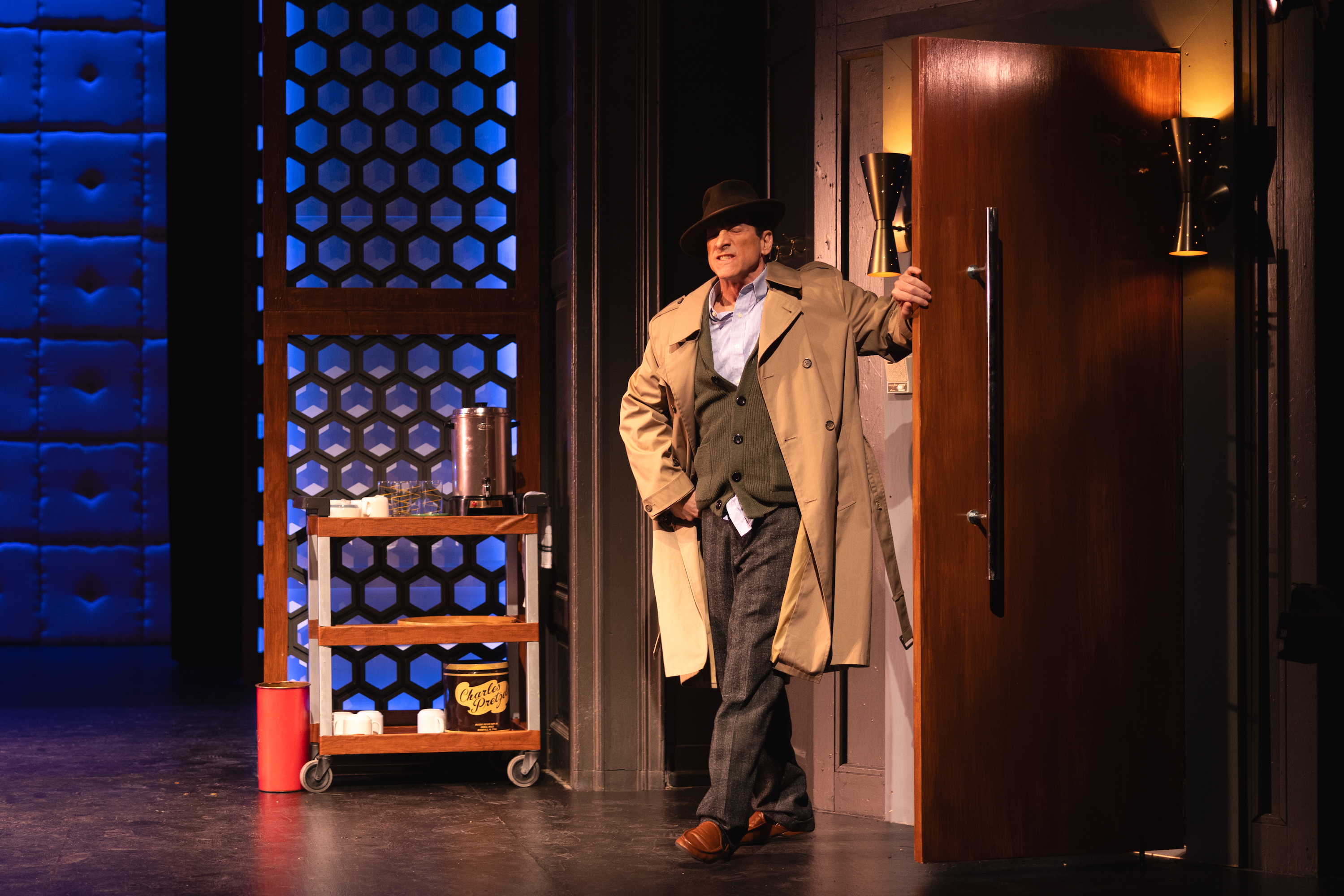 Michael Paternostro (Oscar Levant) in Le Petit Theatre''s production of Good Night, Oscar. Photo by Brittney Werner.