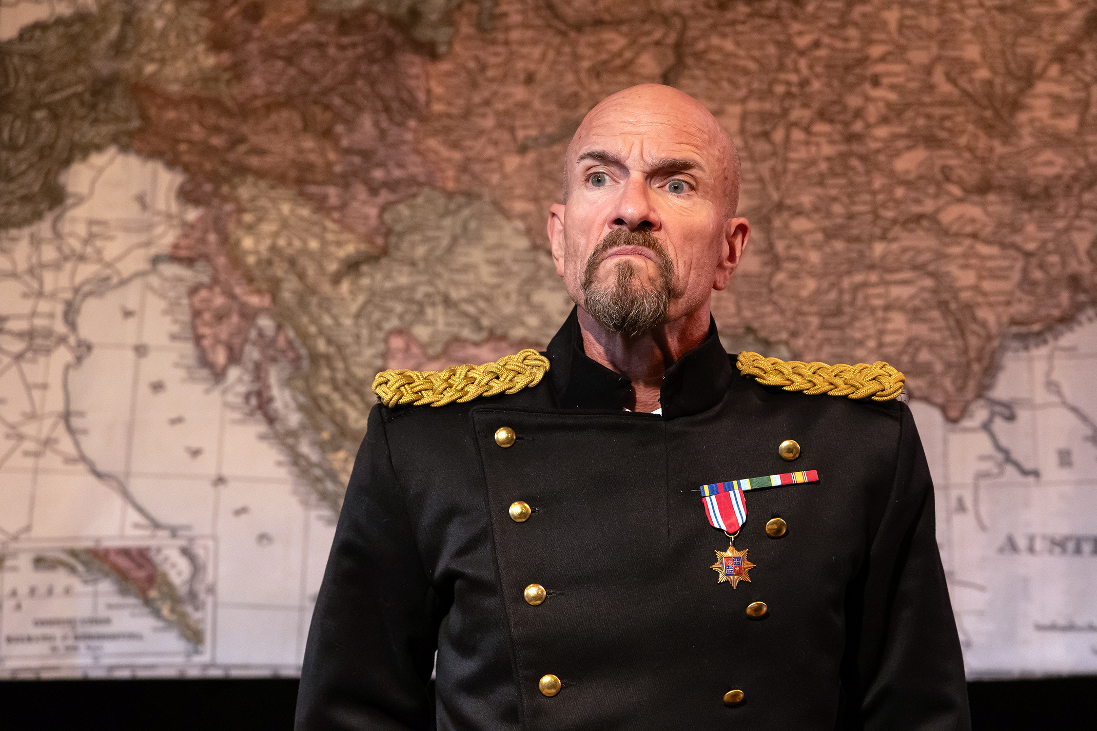 Scott Coopwood* in ARCHDUKE by Rajiv Joseph at Capital Stage Oct. 11-Nov. 12, 2023. Photo by Charr Crail. (*AEA)