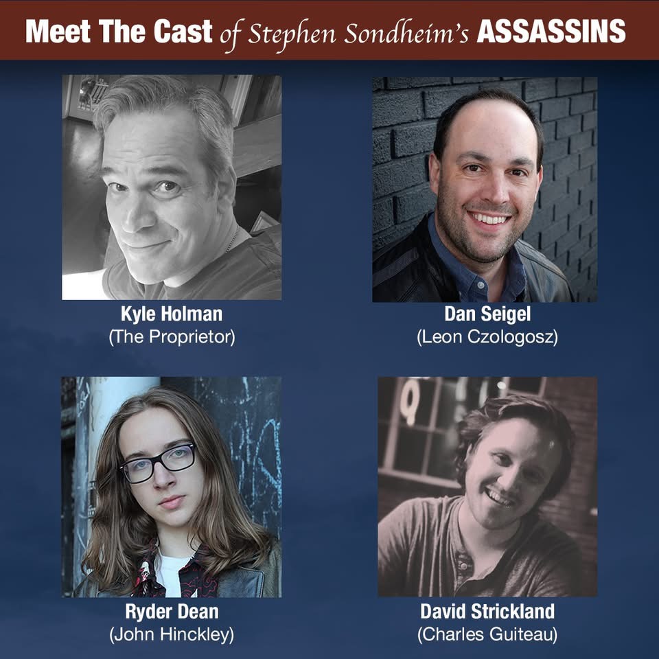 Meet the cast of Stephen Sondheim?s Assassins playing at the Virginia Samford Theatre through February 16. Get tickets at https://ci.ovationtix.com/35992/production/1203014