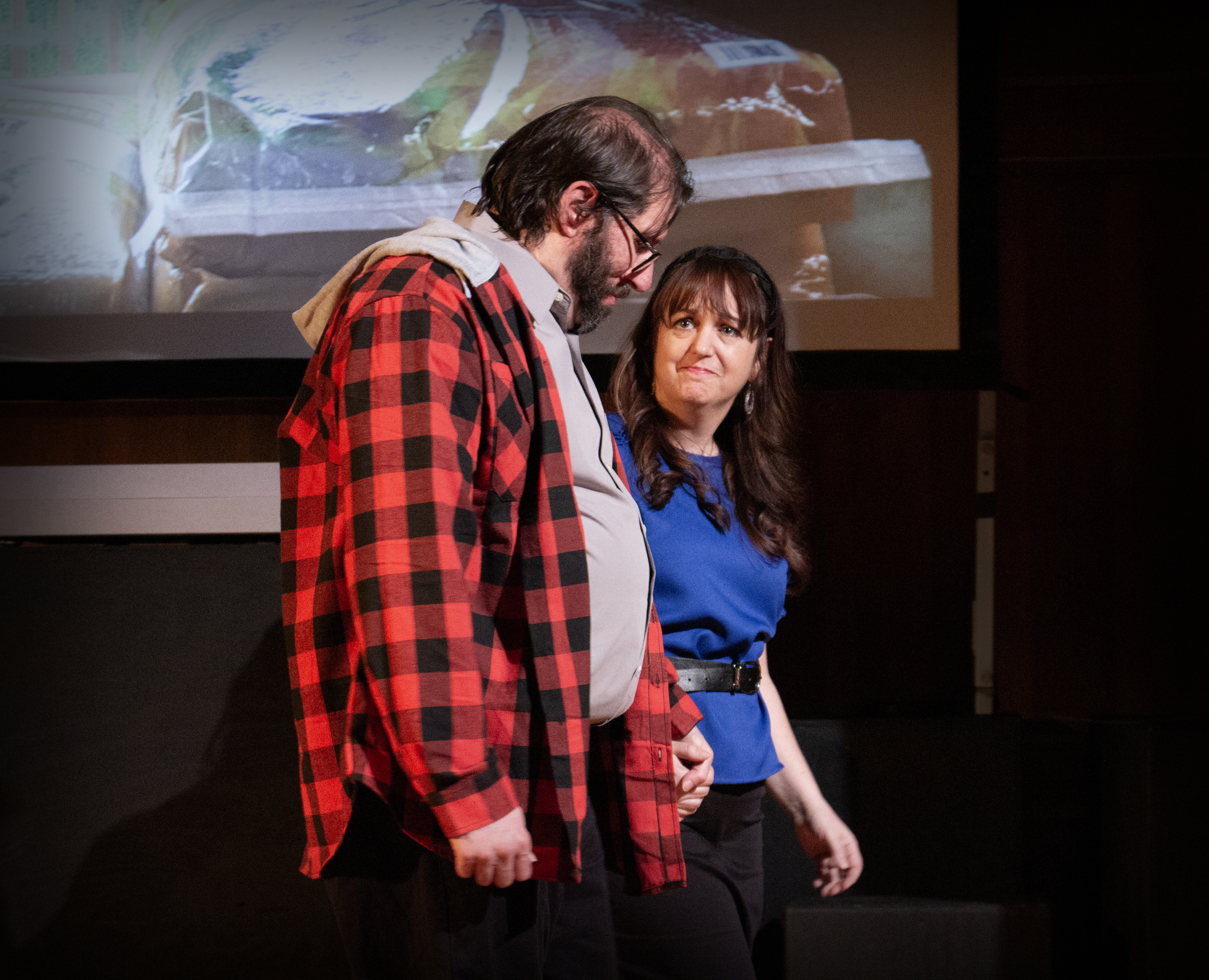 Patrick Houle and Kym Taylor in Kodachrome with The Shelburne Players, April 2024.